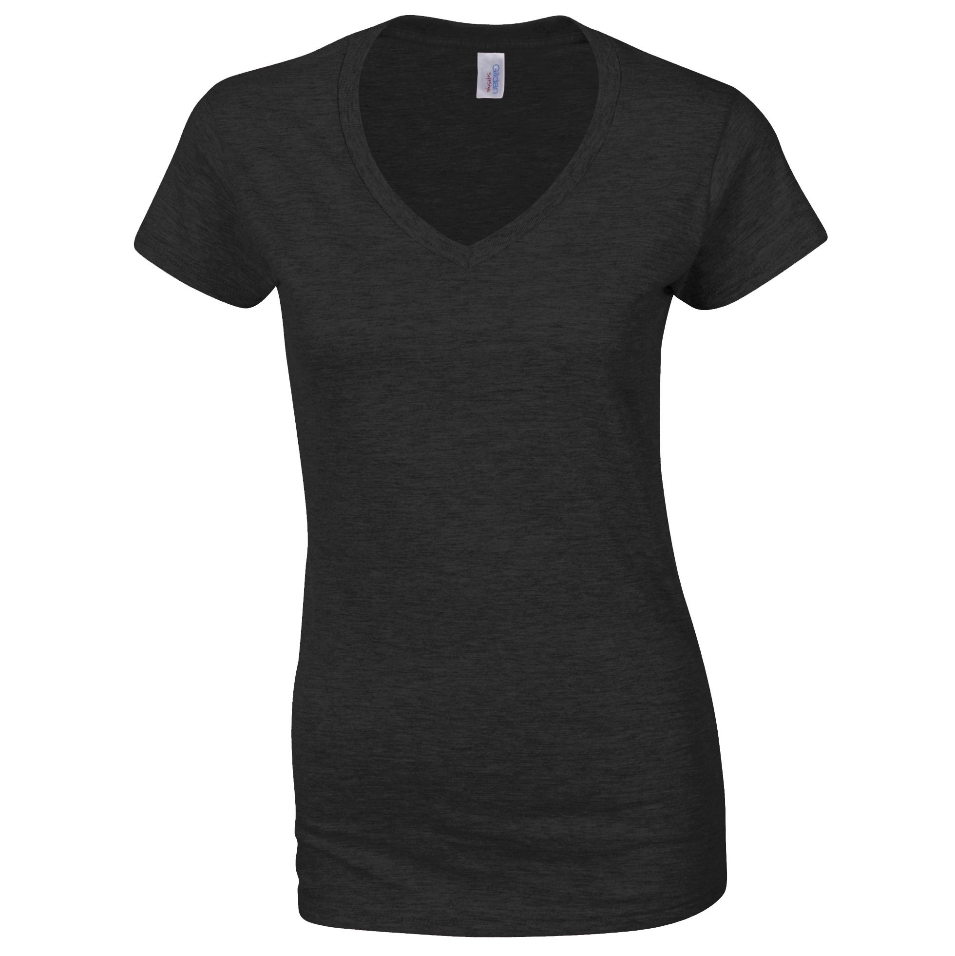Women's V-neck T-shirt 64V00L - Gildan Softstyle High Stitch Density Tee - Picture 9 of 23