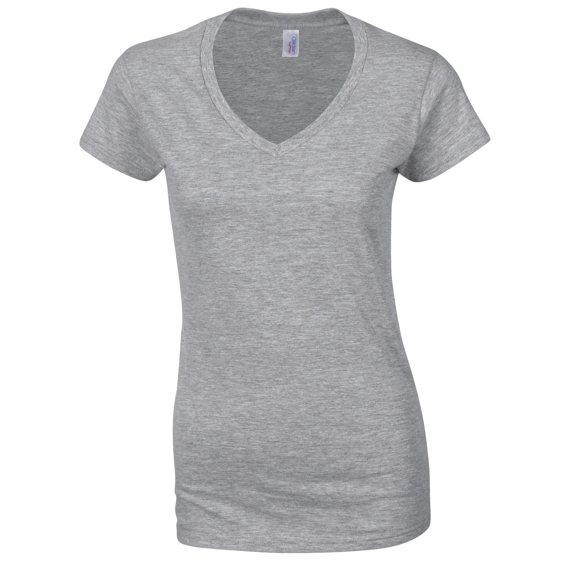 Women's V-neck T-shirt 64V00L - Gildan Softstyle High Stitch Density Tee - Picture 18 of 23