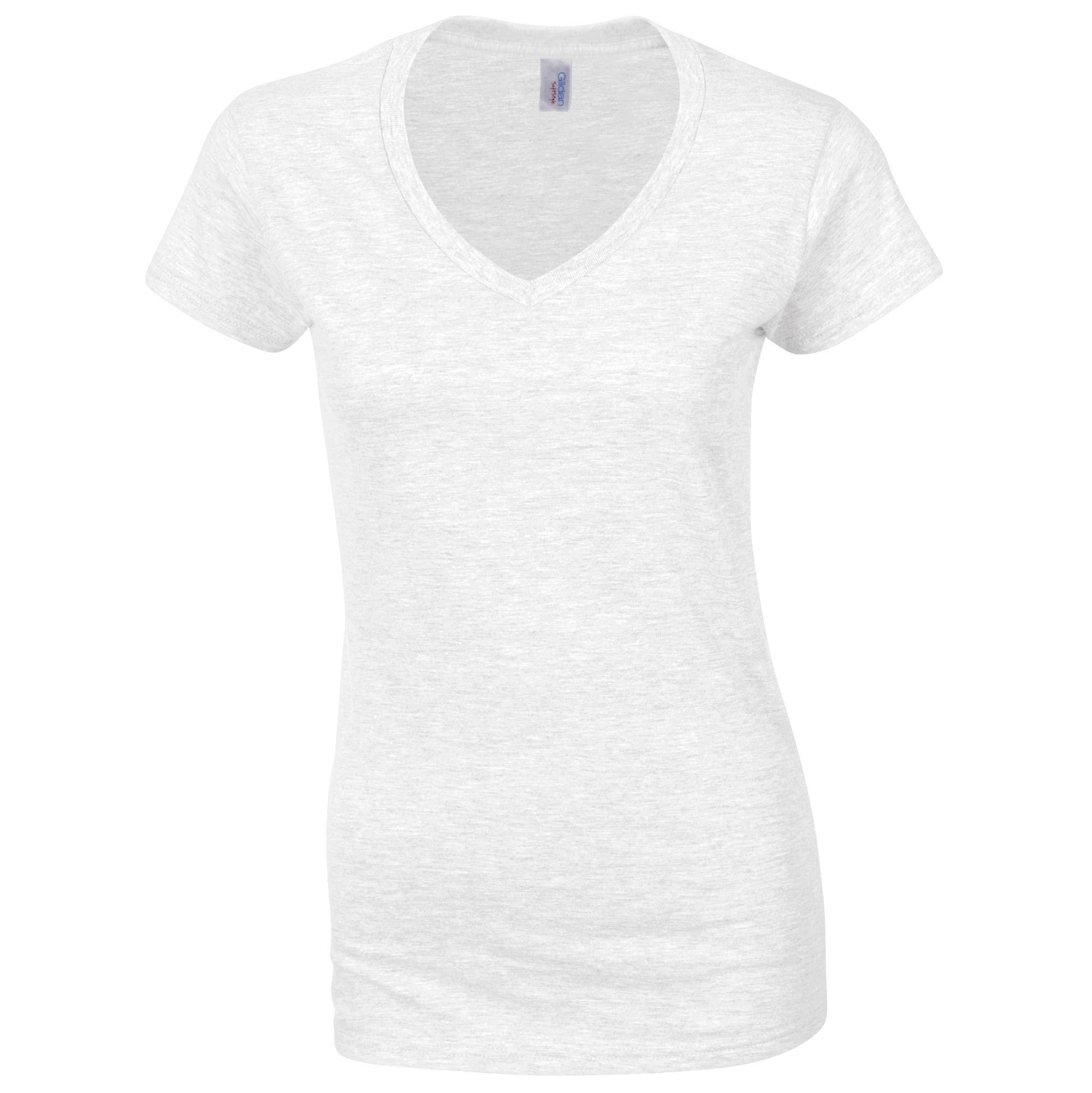Women's V-neck T-shirt 64V00L - Gildan Softstyle High Stitch Density Tee - Picture 21 of 23