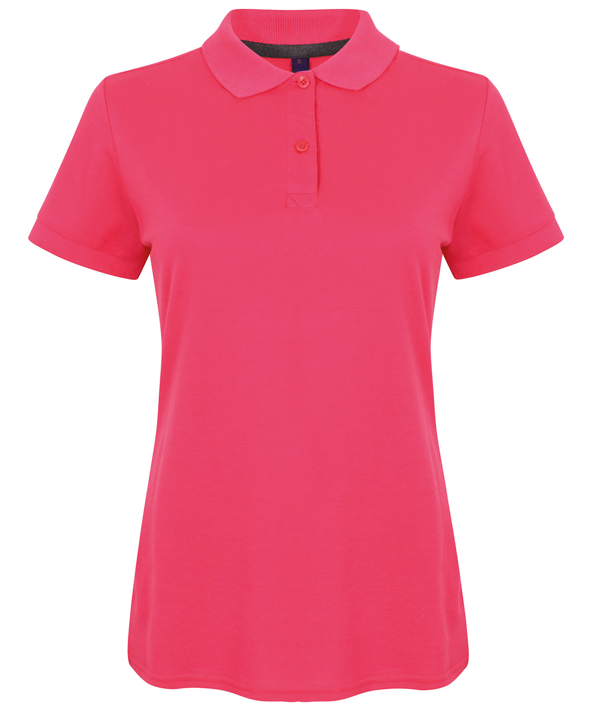 Henbury camisa de pique microfino para mujer h102 - damas manga corta lisa