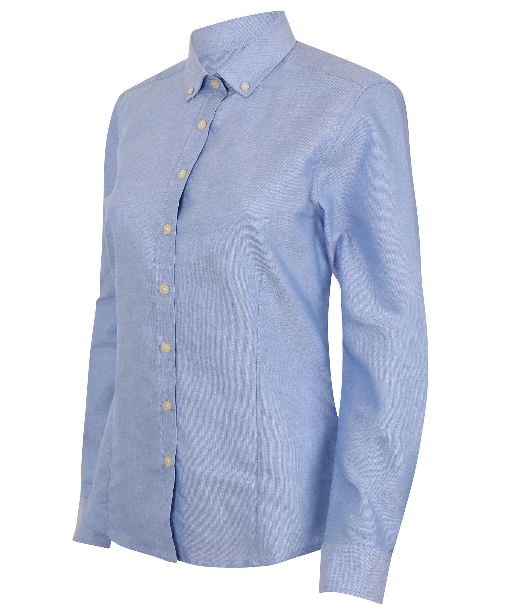 Henbury Women's Modern Long Sleeve Oxford Shirt H513 - Formal Office Wear