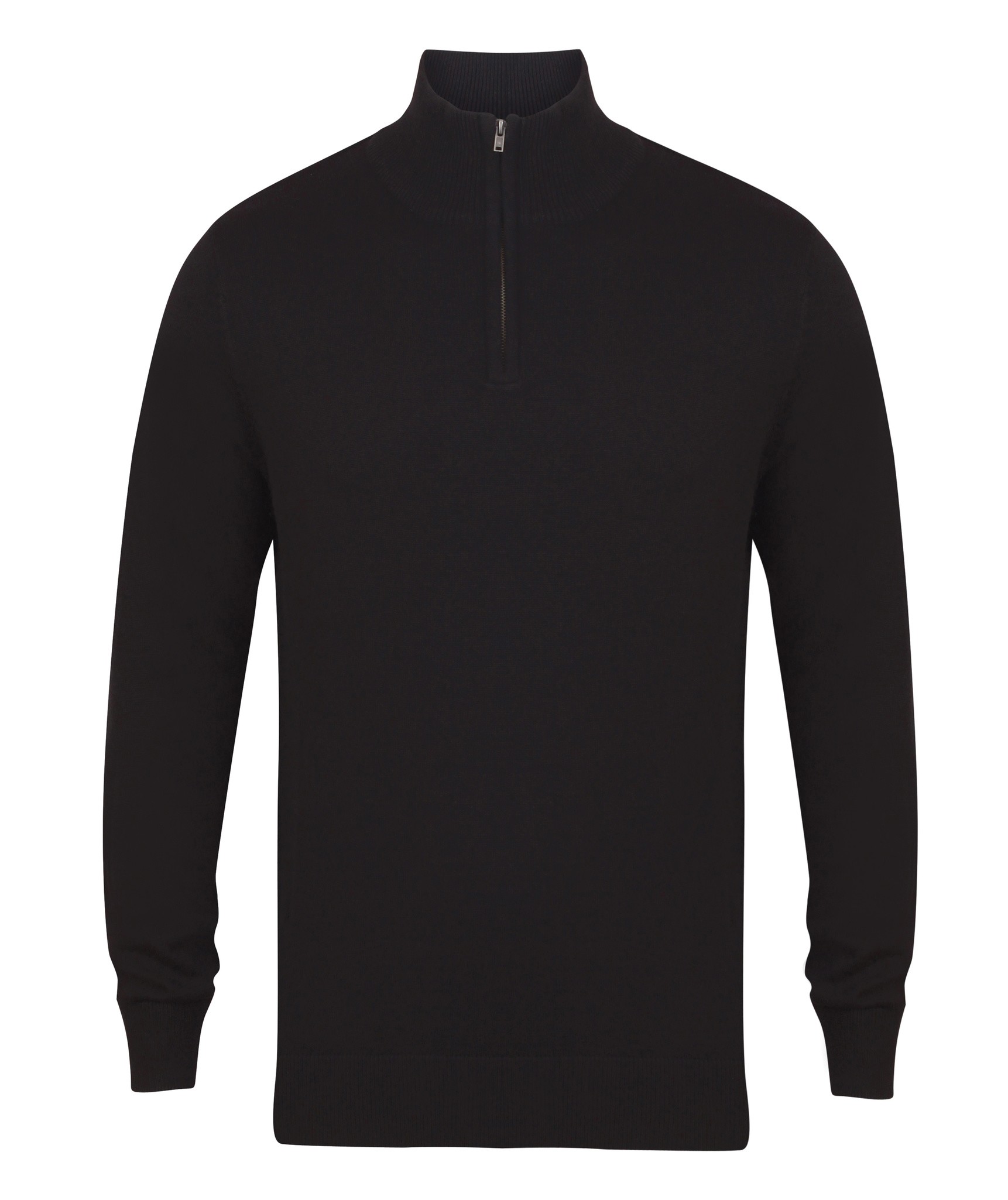 Henbury 1/4 Zip Jumper H729 - Maglione in cotone informale invernale - Foto 19 di 20