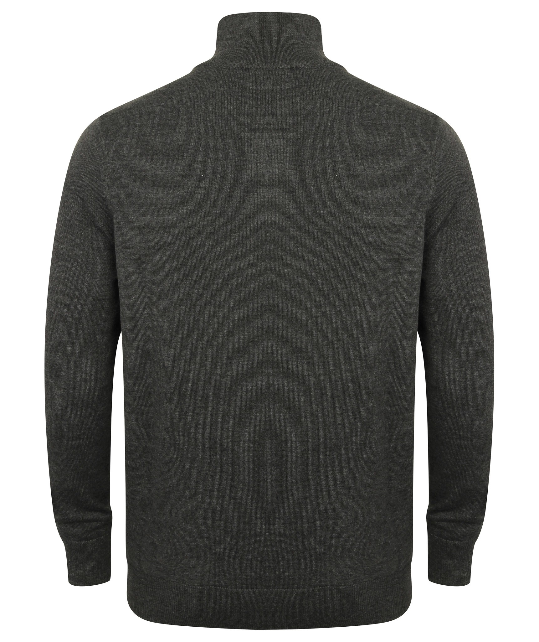 Henbury 1/4 Zip Jumper H729 - Maglione in cotone informale invernale - Foto 11 di 20