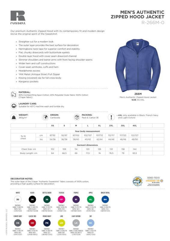 新品未使用 Russeluno ラッセルノ ZIP UP HOODY サイズ5 Russell Athletic VINTAGE FULL ZIP HOODED TOP - Men's