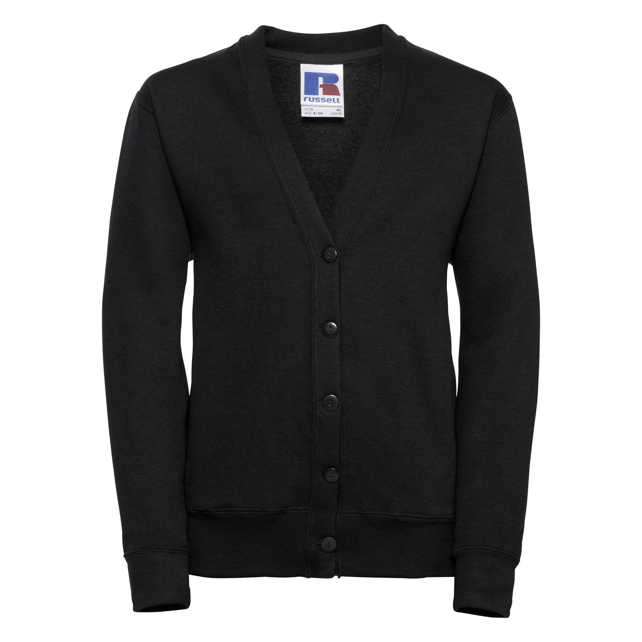 Russell Kids Cardigan 0R273B0 - Juniors Full Sleeves Plain Uniform Fleece - Picture 9 of 29