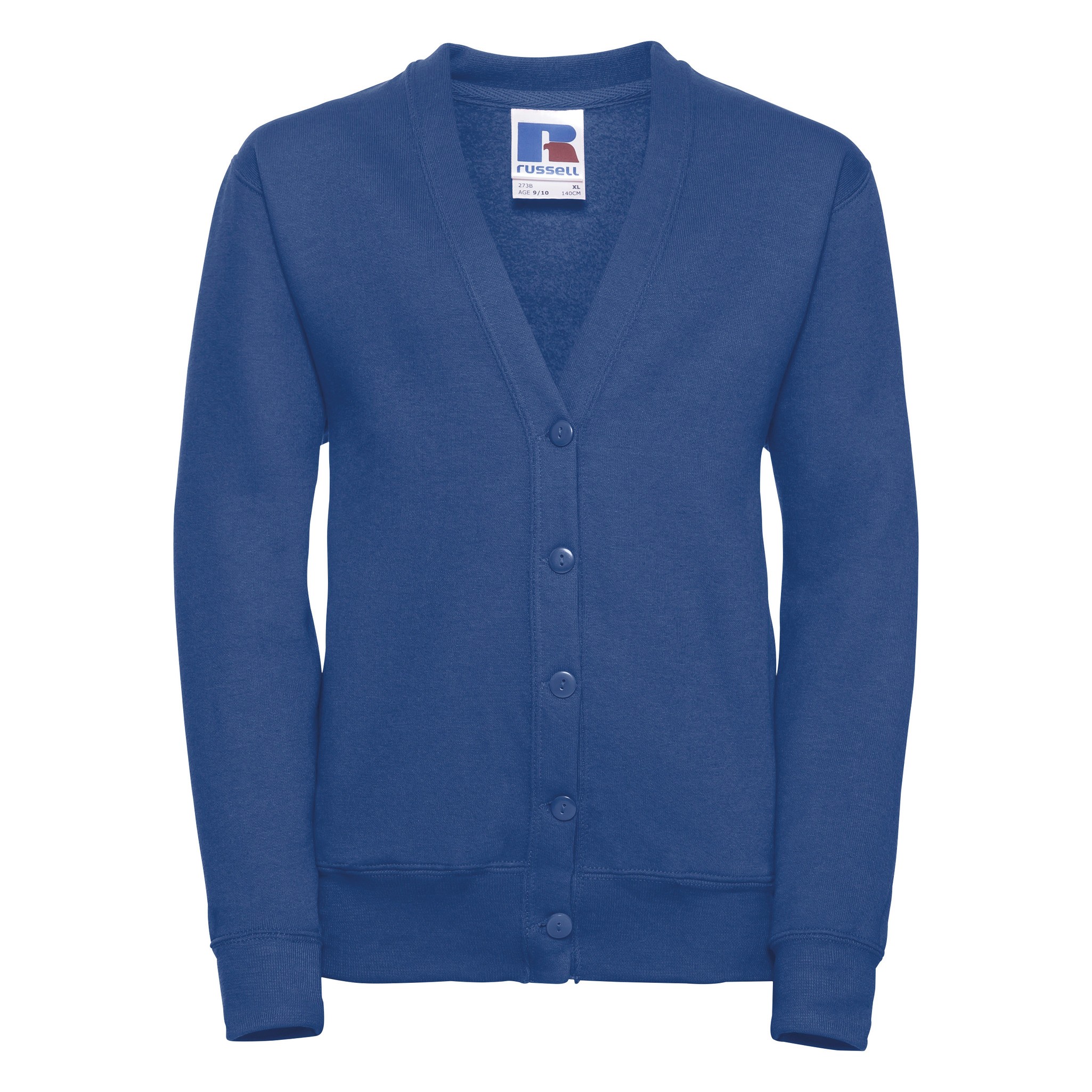 Russell Kids Cardigan 0R273B0 - Juniors Full Sleeves Plain Uniform Fleece - Picture 12 of 29