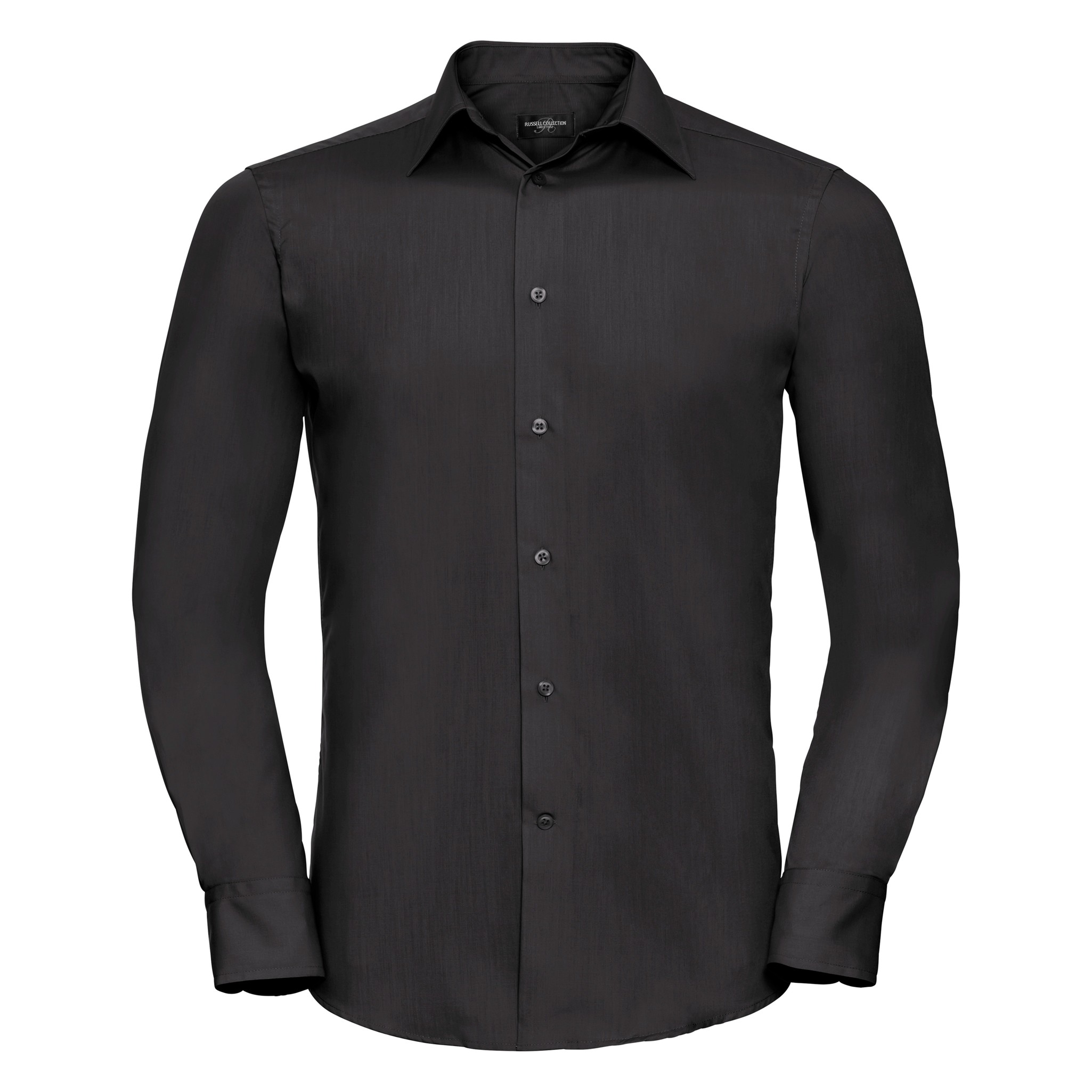 Russell Collection Camicia Poplin a maniche lunghe da uomo R-924M-0 - Camicia fo - Foto 19 di 26