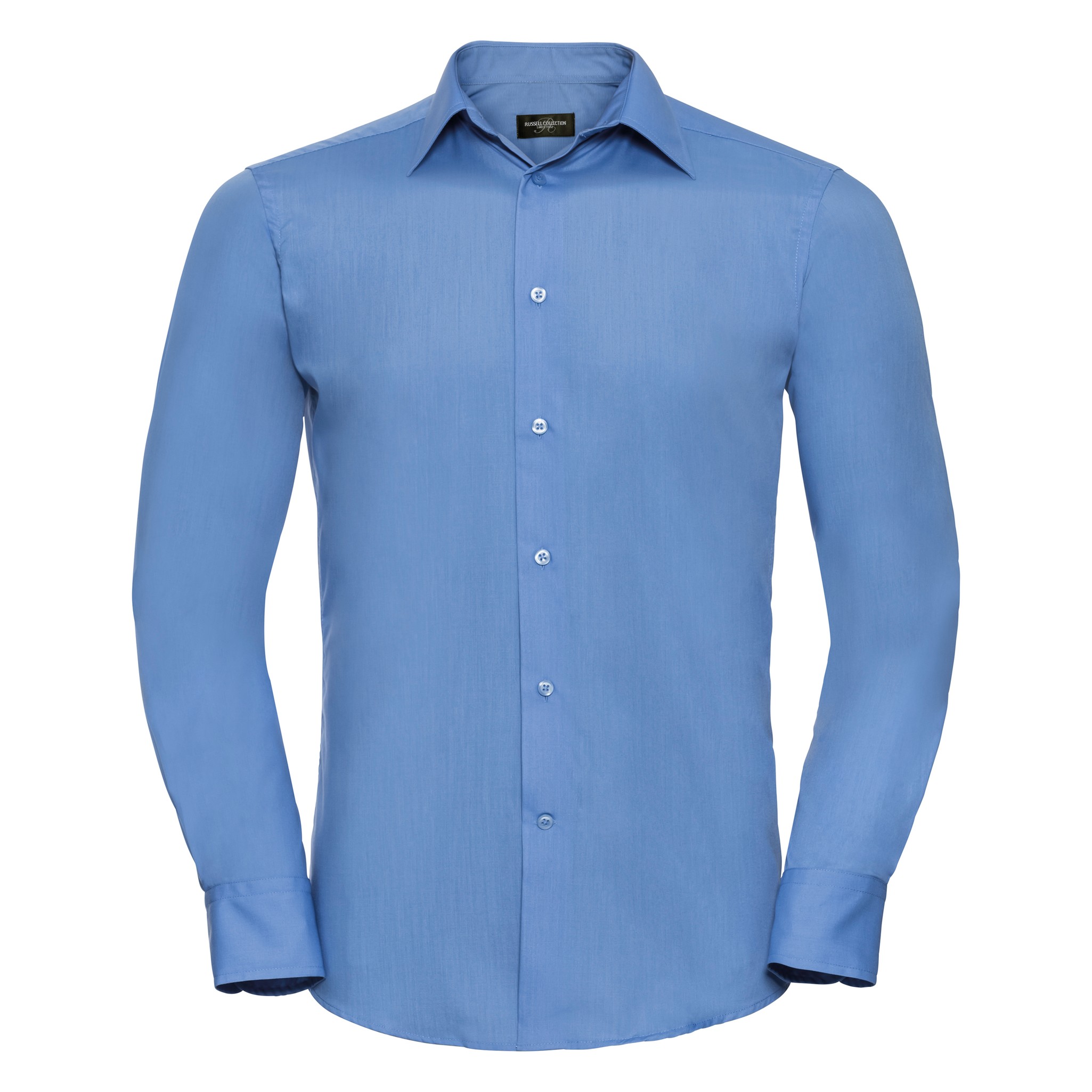 Russell Collection Camicia Poplin a maniche lunghe da uomo R-924M-0 - Camicia fo - Foto 25 di 26