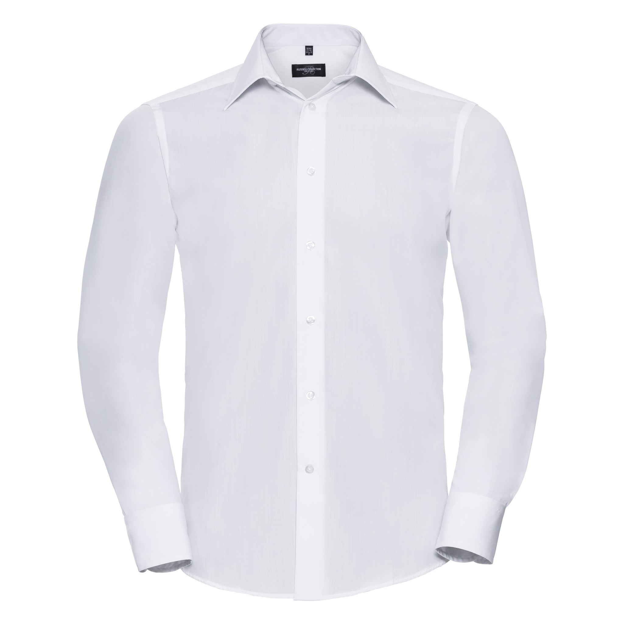 Russell Collection Camicia Poplin a maniche lunghe da uomo R-924M-0 - Camicia fo - Foto 16 di 26