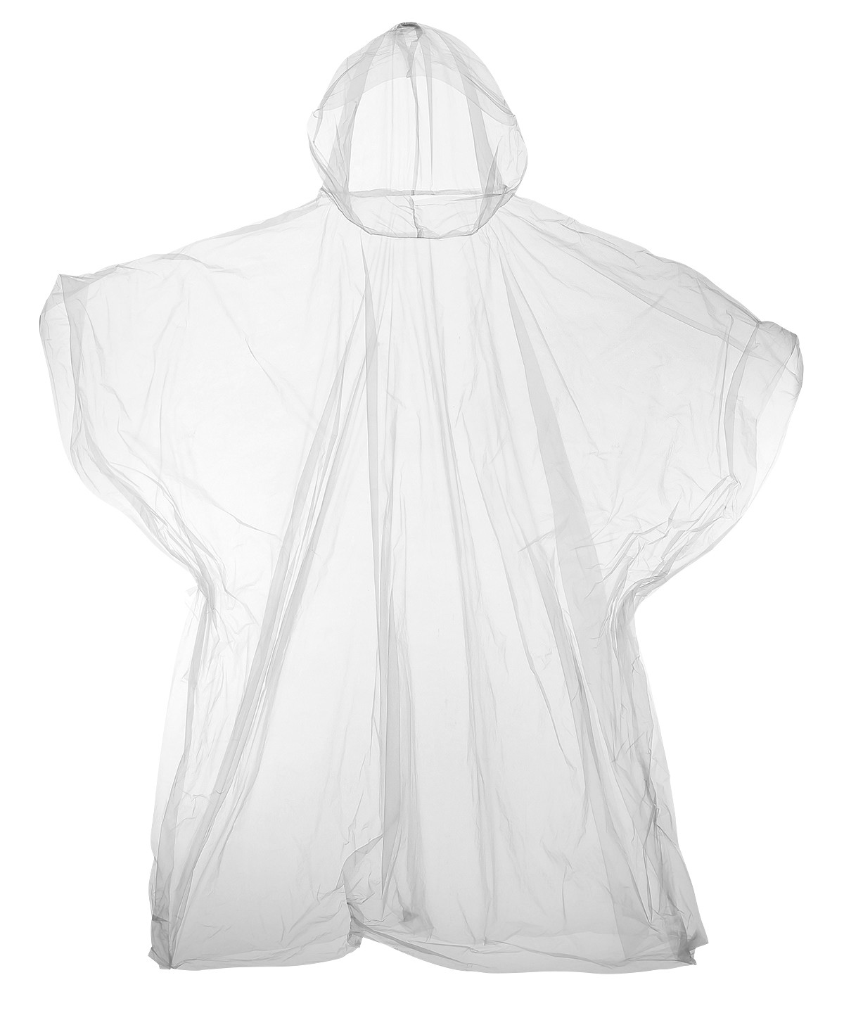 Kids Emergency Hooded Plastic Poncho JB03J - Lightweight Reusable Raincoat - Picture 8 of 8