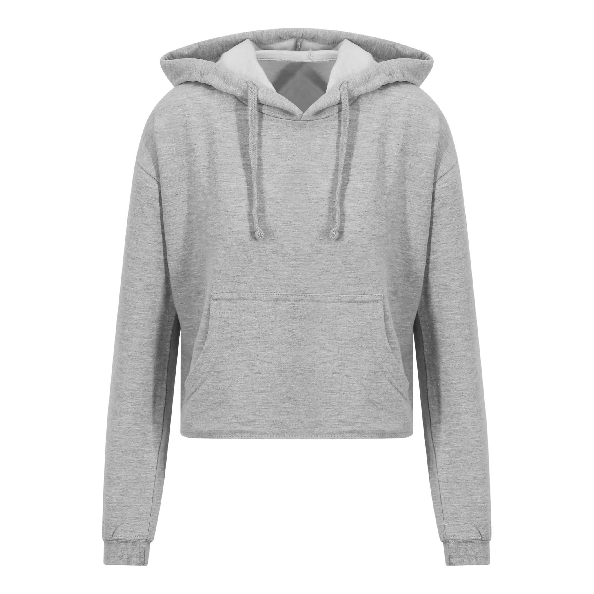 AWDis Just Hoods Girlie Cropped Hoodie JH016 - Womens/Ladies Full Zip Jacket