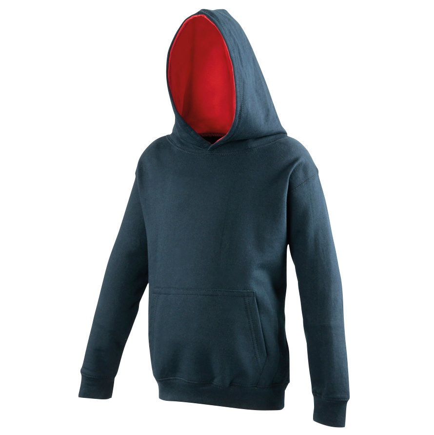 AWDis Just Hoods Kids Varsity Hoodie JH003J - Boys Girls Soft Warm - Picture 23 of 27