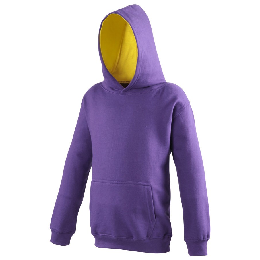 AWDis Just Hoods Kids Varsity Hoodie JH003J - Boys Girls Soft Warm - Picture 26 of 27