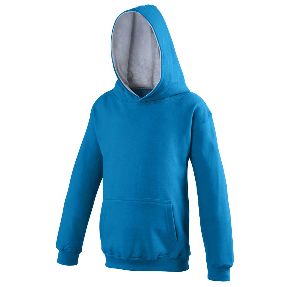 AWDis Just Hoods Kids Varsity Hoodie JH003J - Boys Girls Soft Warm - Picture 27 of 27