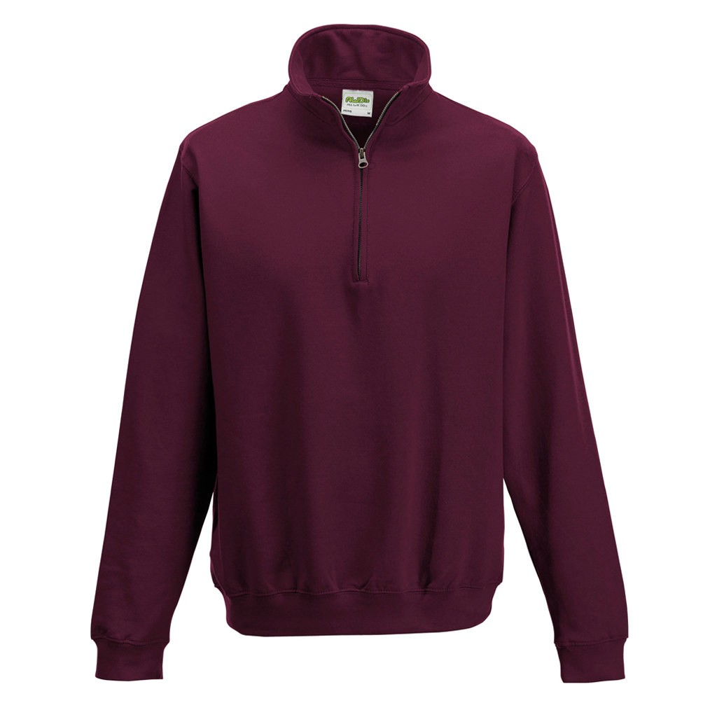 AWDis Sophomore Felpa con Zip 1/4 - Maglione Uomo Tinta Unita Caldo|12 Colori|S-2XL - Foto 11 di 20