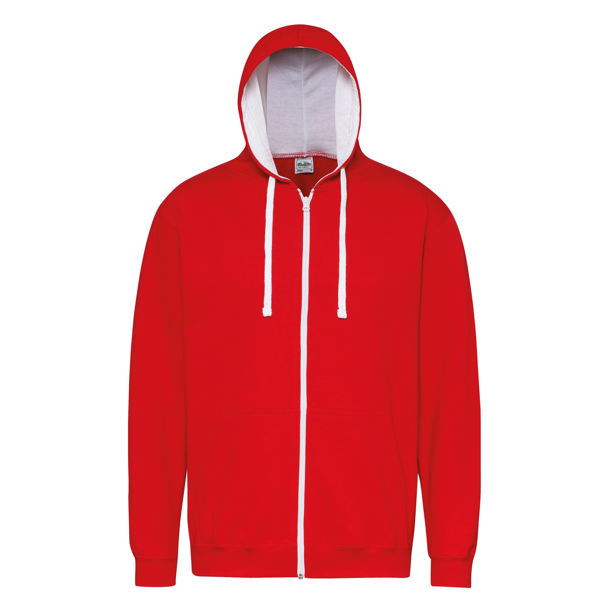 AWDis Just Hoods AWDis Varsity Zoodie - Unisex Stylish Contrast Zipped Kapuzenpu - Bild 28 von 33