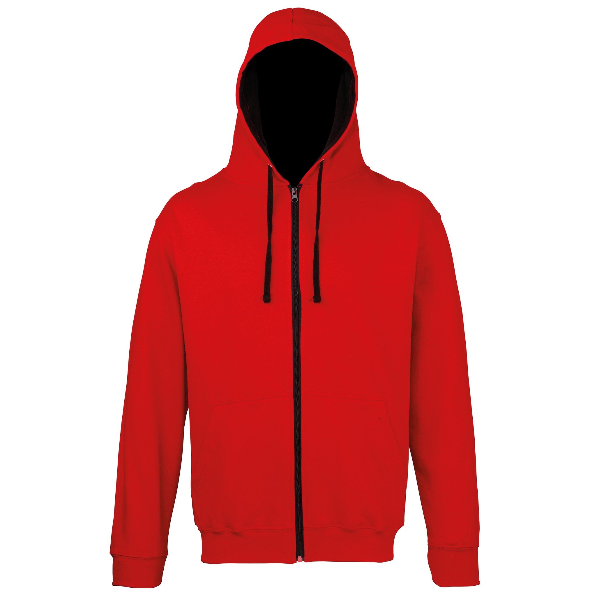 AWDis Just Hoods AWDis Varsity Zoodie - Unisex Stylish Contrast Zipped Kapuzenpu - Bild 30 von 33