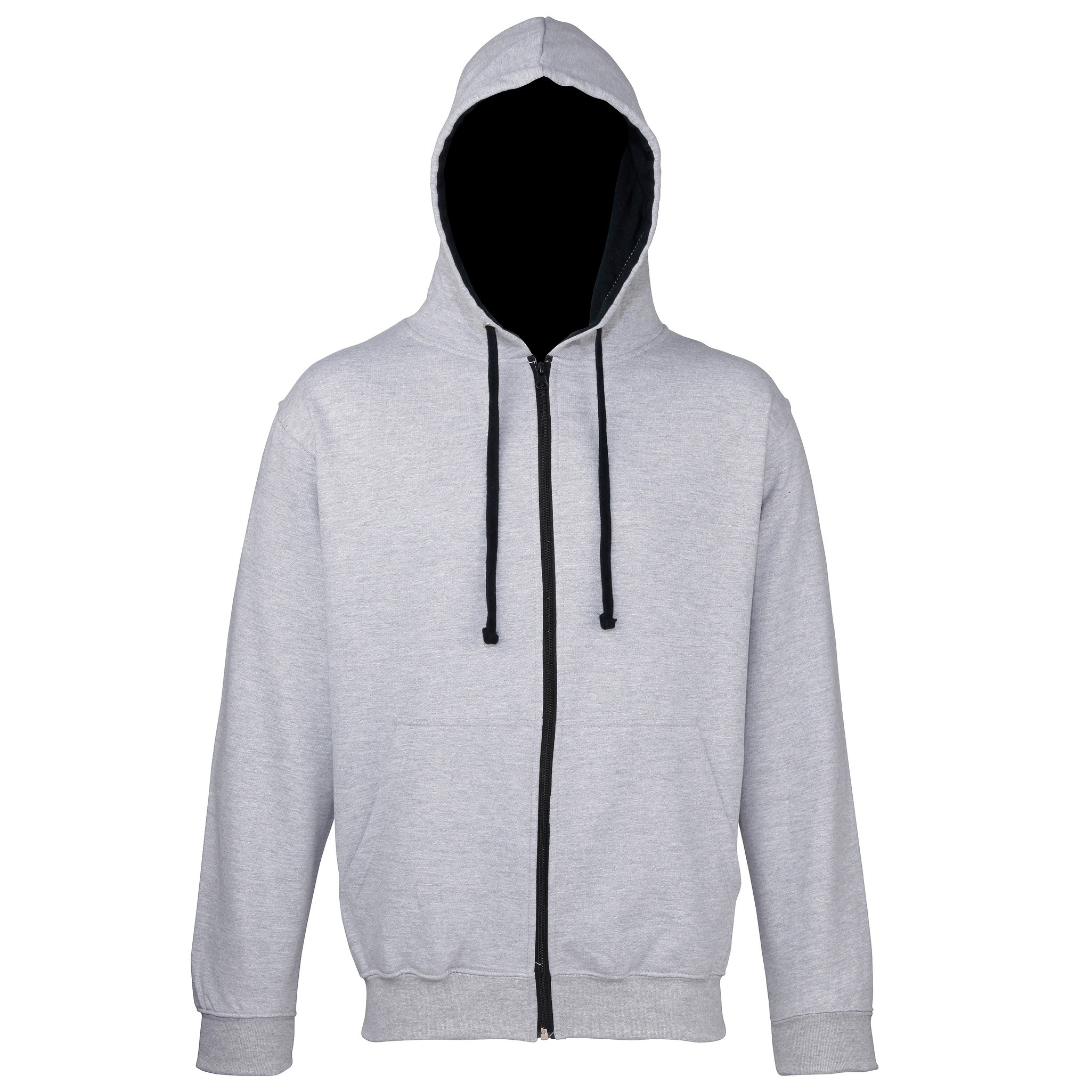 AWDis Just Hoods AWDis Varsity Zoodie - Unisex Stylish Contrast Zipped Kapuzenpu - Bild 22 von 33