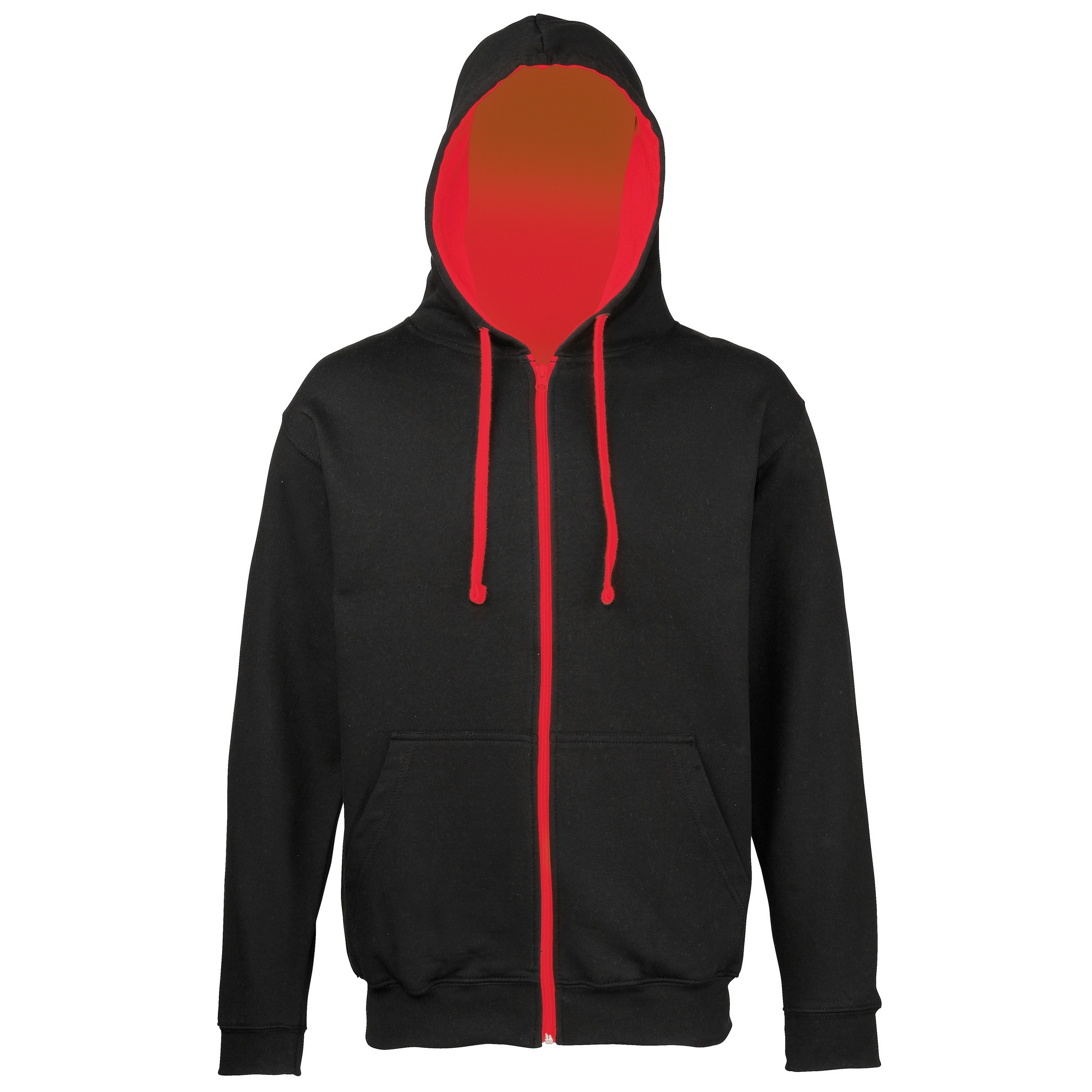 AWDis Just Hoods AWDis Varsity Zoodie - Unisex Stylish Contrast Zipped Kapuzenpu - Bild 33 von 33