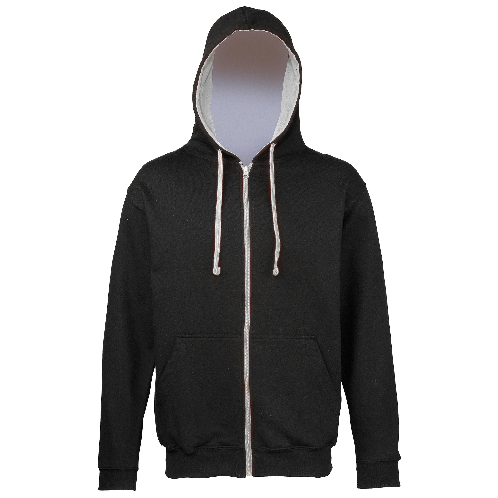 AWDis Just Hoods AWDis Varsity Zoodie - Unisex Stylish Contrast Zipped Kapuzenpu - Bild 12 von 33