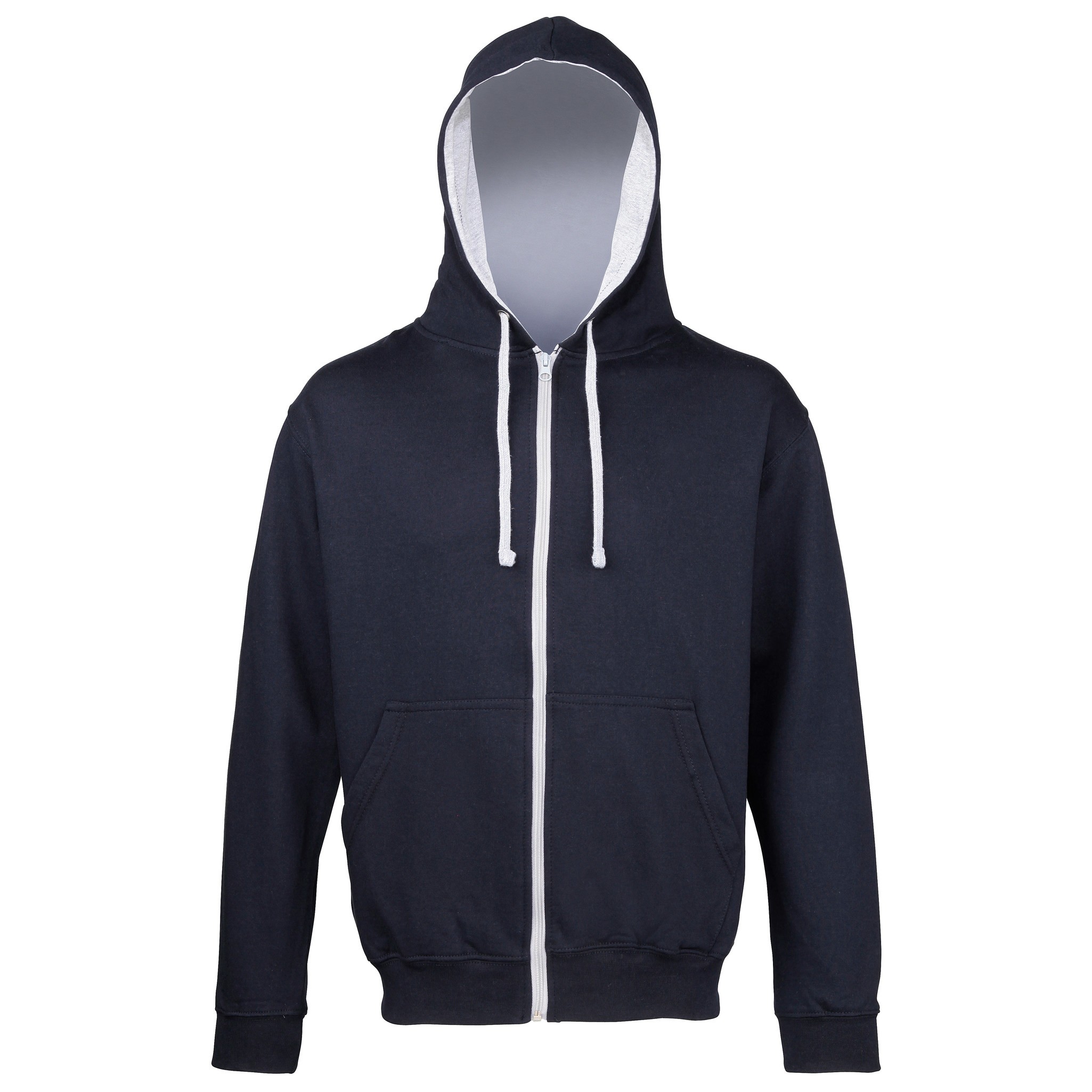 AWDis Just Hoods AWDis Varsity Zoodie - Unisex Stylish Contrast Zipped Kapuzenpu - Bild 10 von 33
