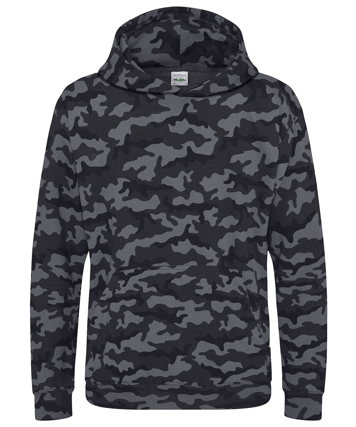 AWDis Just Hoods Kids Camo Hoodie JH014J - Kangaroo Pouch Pocket - Picture 4 of 5