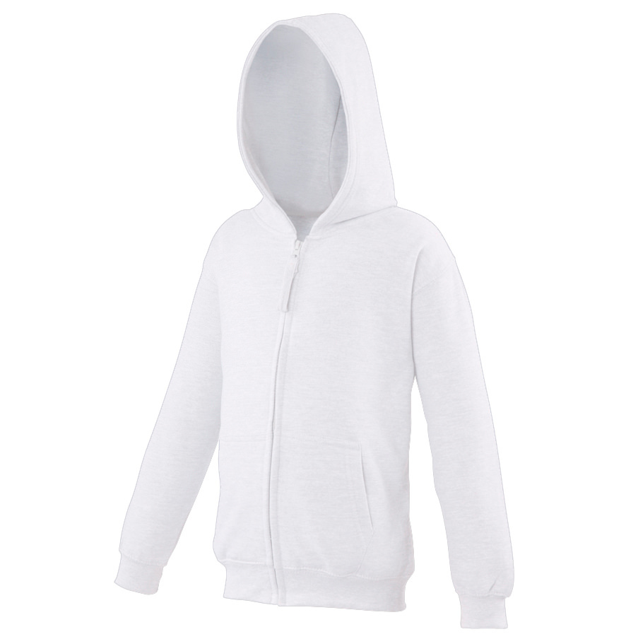 AWDis Just Hoods Kids Zoodie - Boys Girls plain casual Zipped Hoodie |Ages 3-13 - Picture 35 of 47