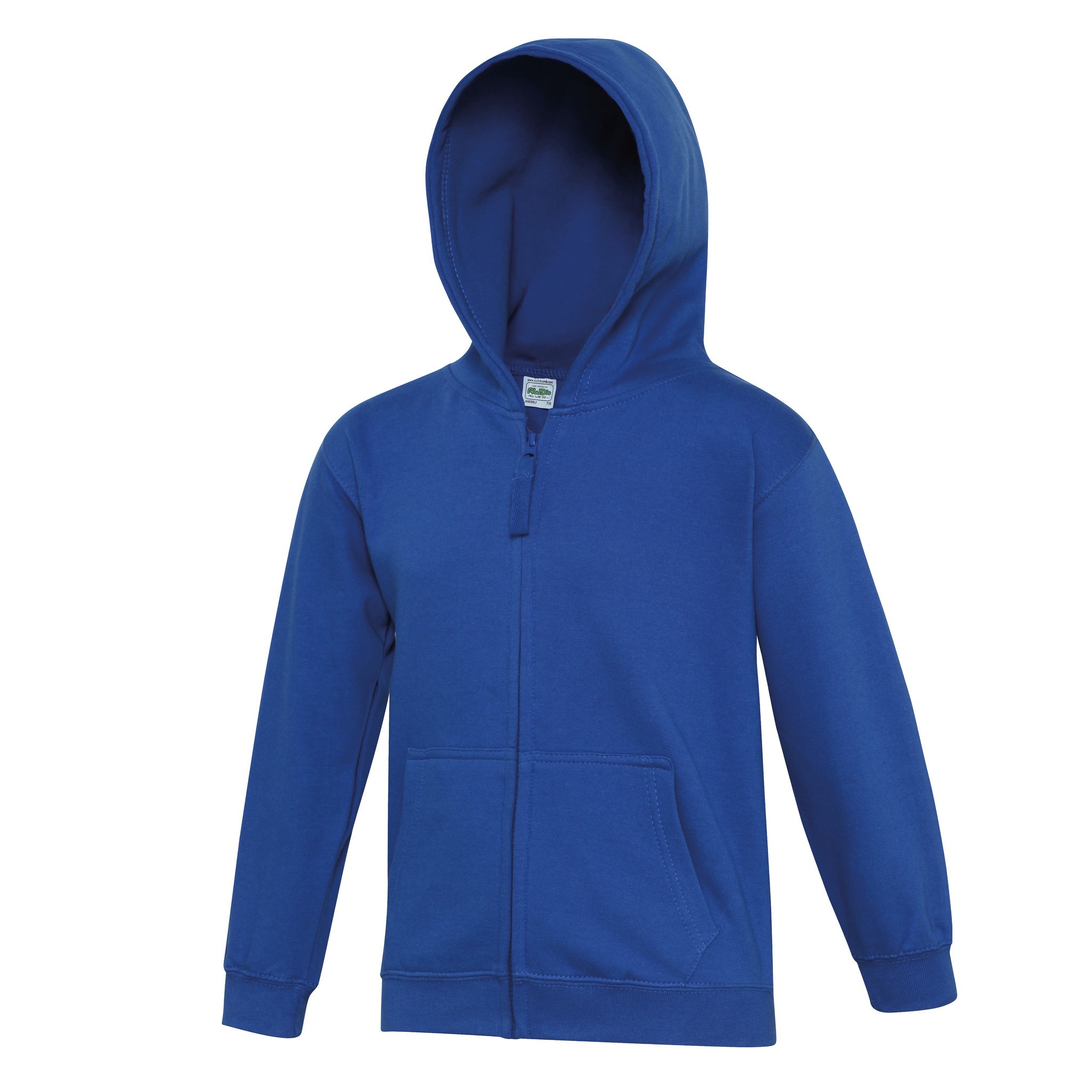 AWDis Just Hoods Kids Zoodie - Boys Girls plain casual Zipped Hoodie |Ages 3-13 - Picture 20 of 47