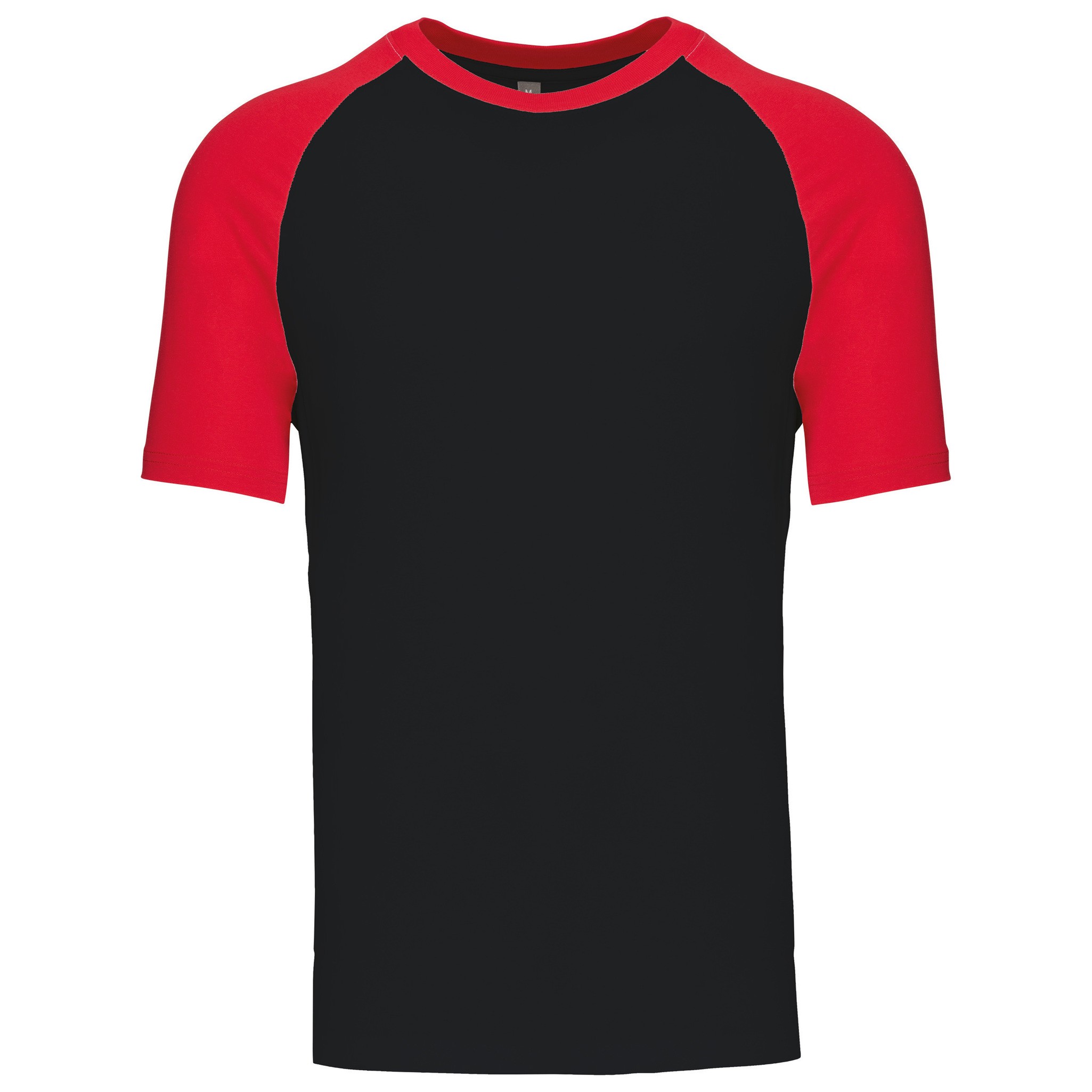 Kariban Baseball Contrast Men's T-Shirt (K330) - Adult Sports Crew Neck Tee - Picture 3 of 11