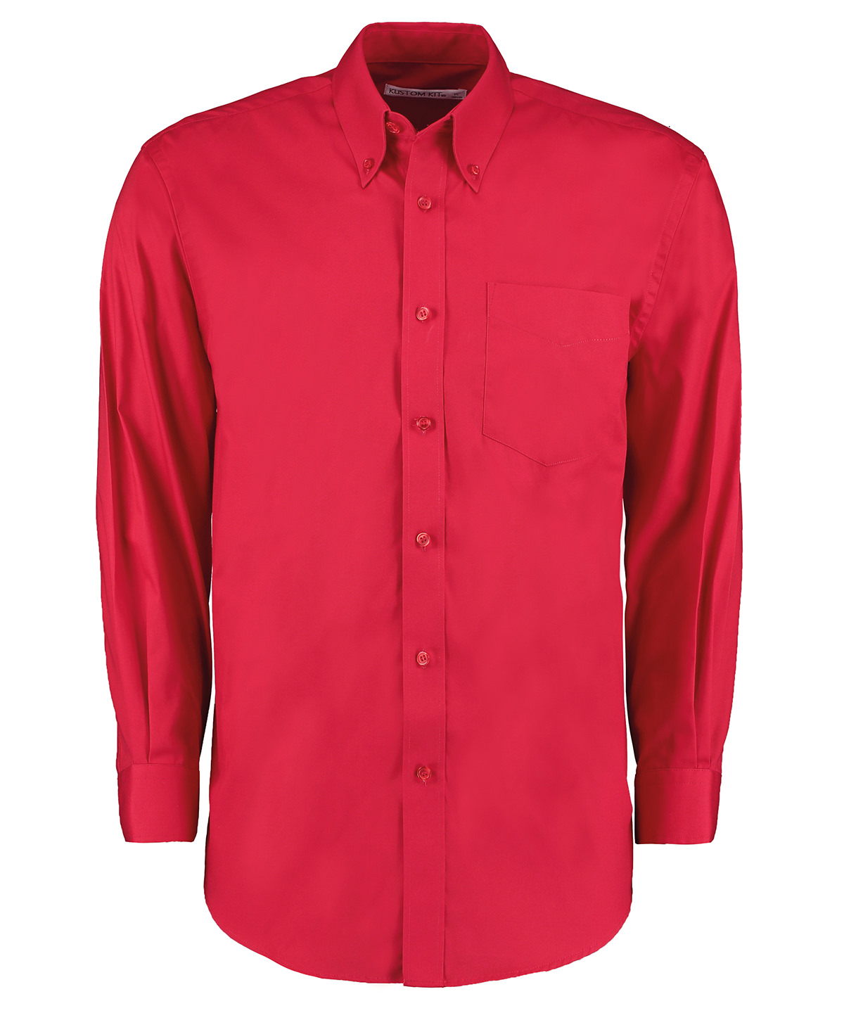 Kustom Kit Mens Corporate Oxford Long Sleeved Shirt KK105 – Chest Pocket Shi