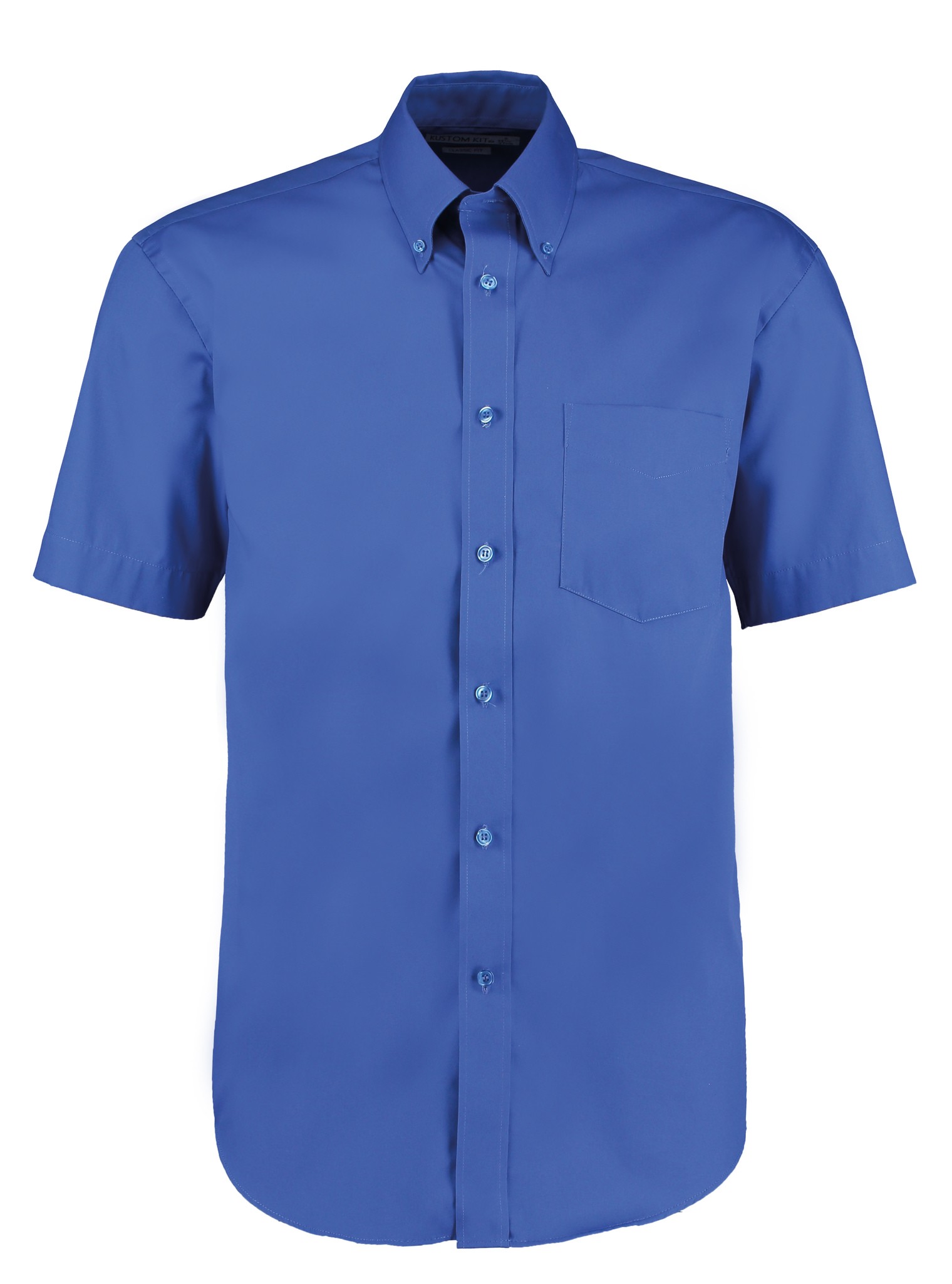 Kustom Kit Corporate Oxford Short Sleeved Shirt KK109-Button Down Collar Shirt - Picture 8 of 17