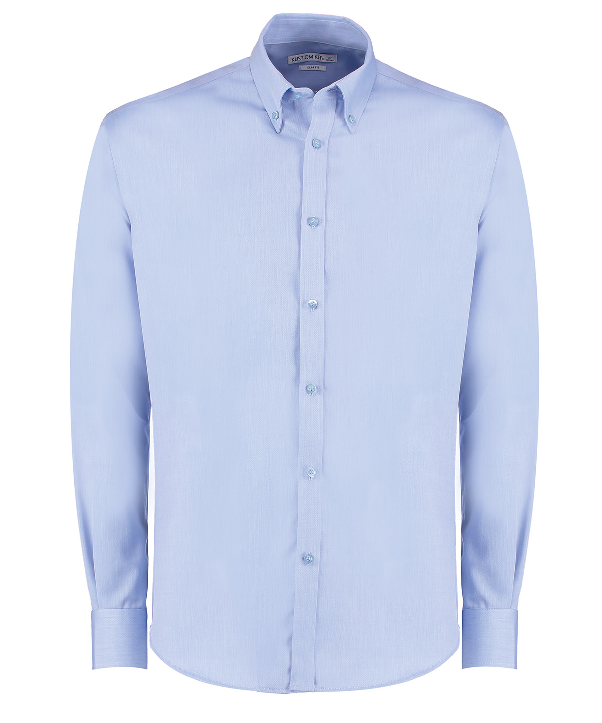 Kustom Kit Slim Fit Non Iron Oxford Twill Maglia Manica lunga KK139 - Vestibilit - Foto 6 di 6