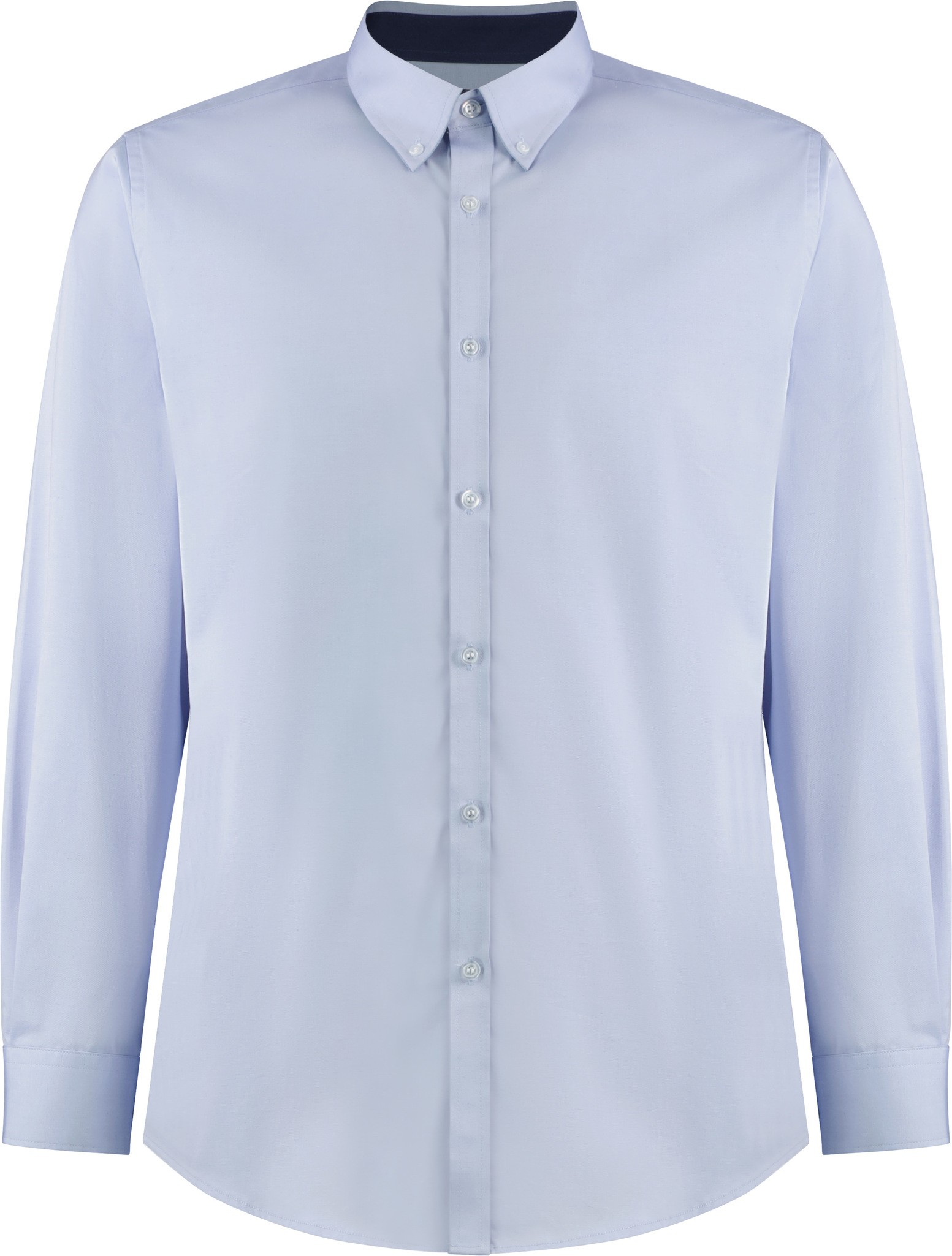 Kustom Kit Contrast Premium Long Sleeve Shirt KK190-Button Down Collar Shirt - Picture 6 of 8