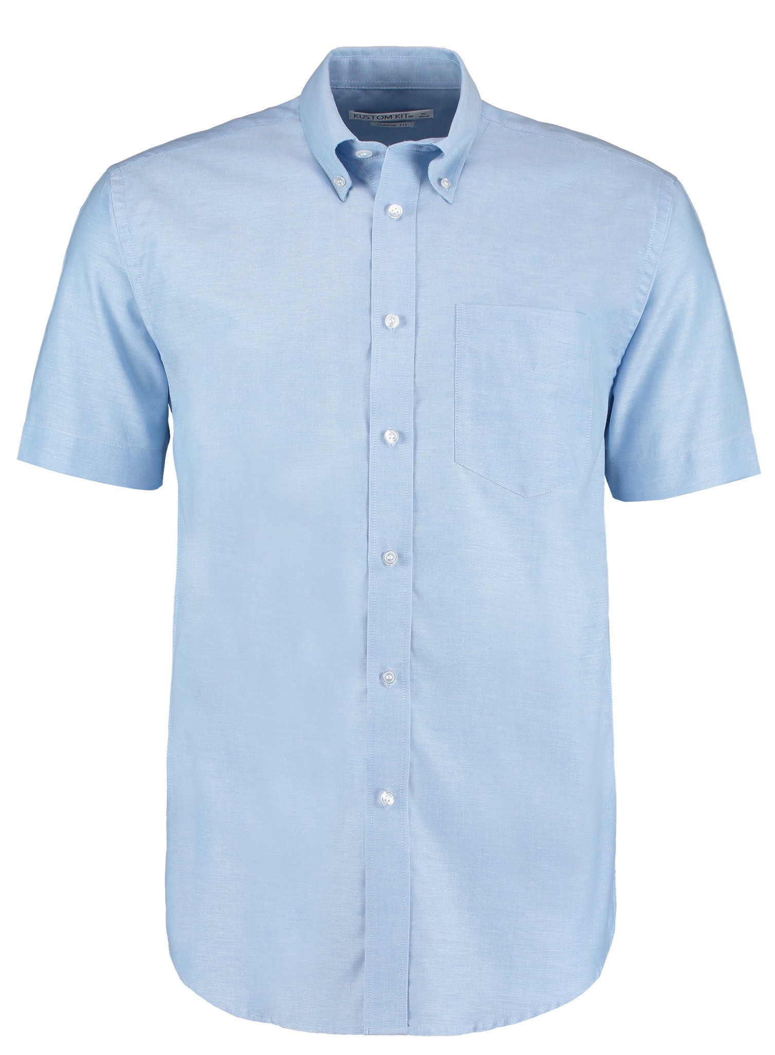 Kustom Kit Workplace Oxford Short Sleeved Shirt KK350-Smart Work Office Pocket