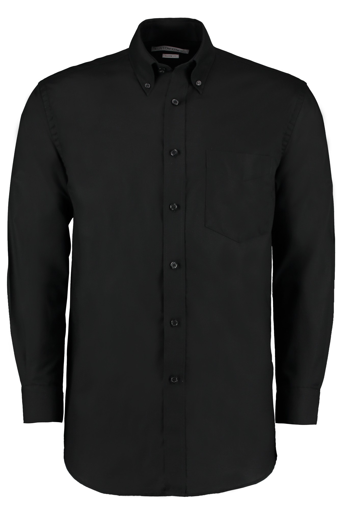 Kustom Kit Workplace Oxford Long Sleeved Pocket Shirt KK351 - Casual Shirt - Picture 8 of 8