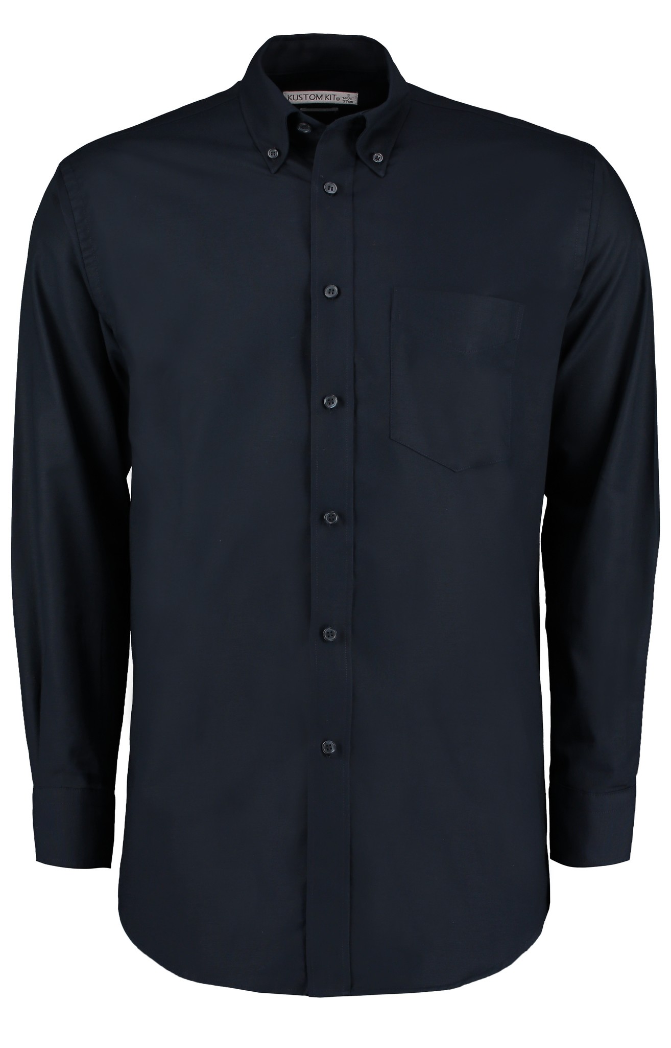 Kustom Kit Workplace Oxford Long Sleeved Pocket Shirt KK351 - Casual Shirt - Picture 7 of 8