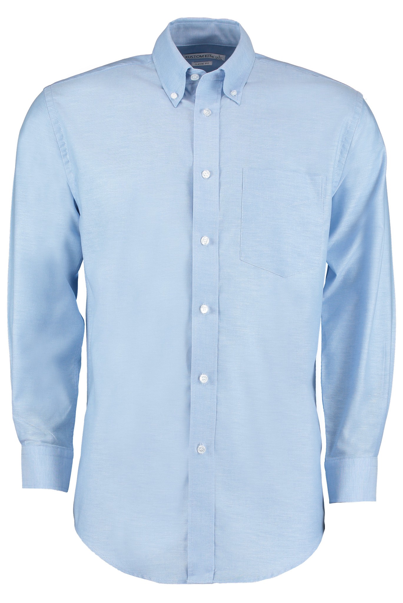 Kustom Kit Workplace Oxford Long Sleeved Pocket Shirt KK351 - Casual Shirt - Picture 6 of 8