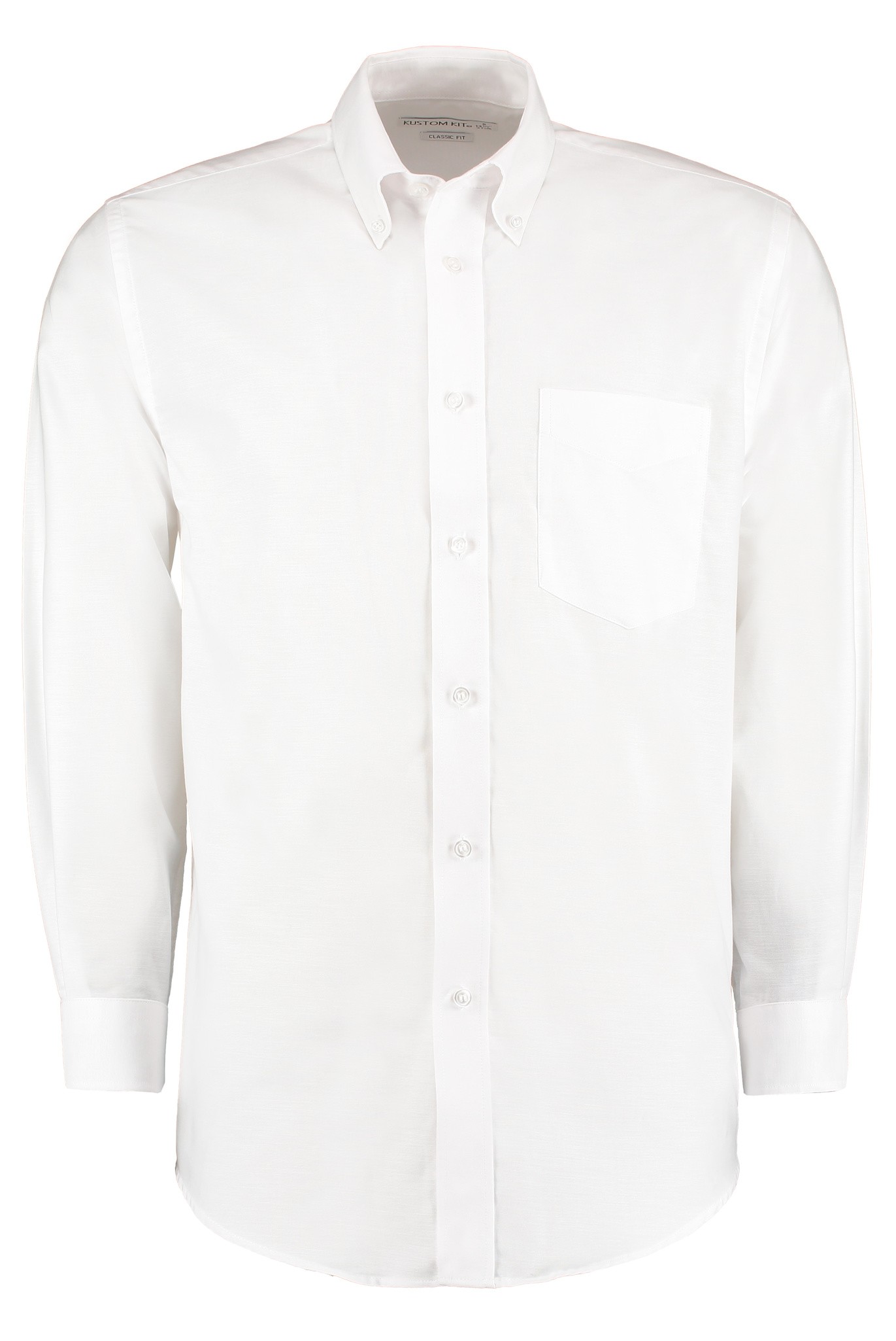 Kustom Kit Workplace Oxford Long Sleeved Pocket Shirt KK351 - Casual Shirt - Picture 5 of 8