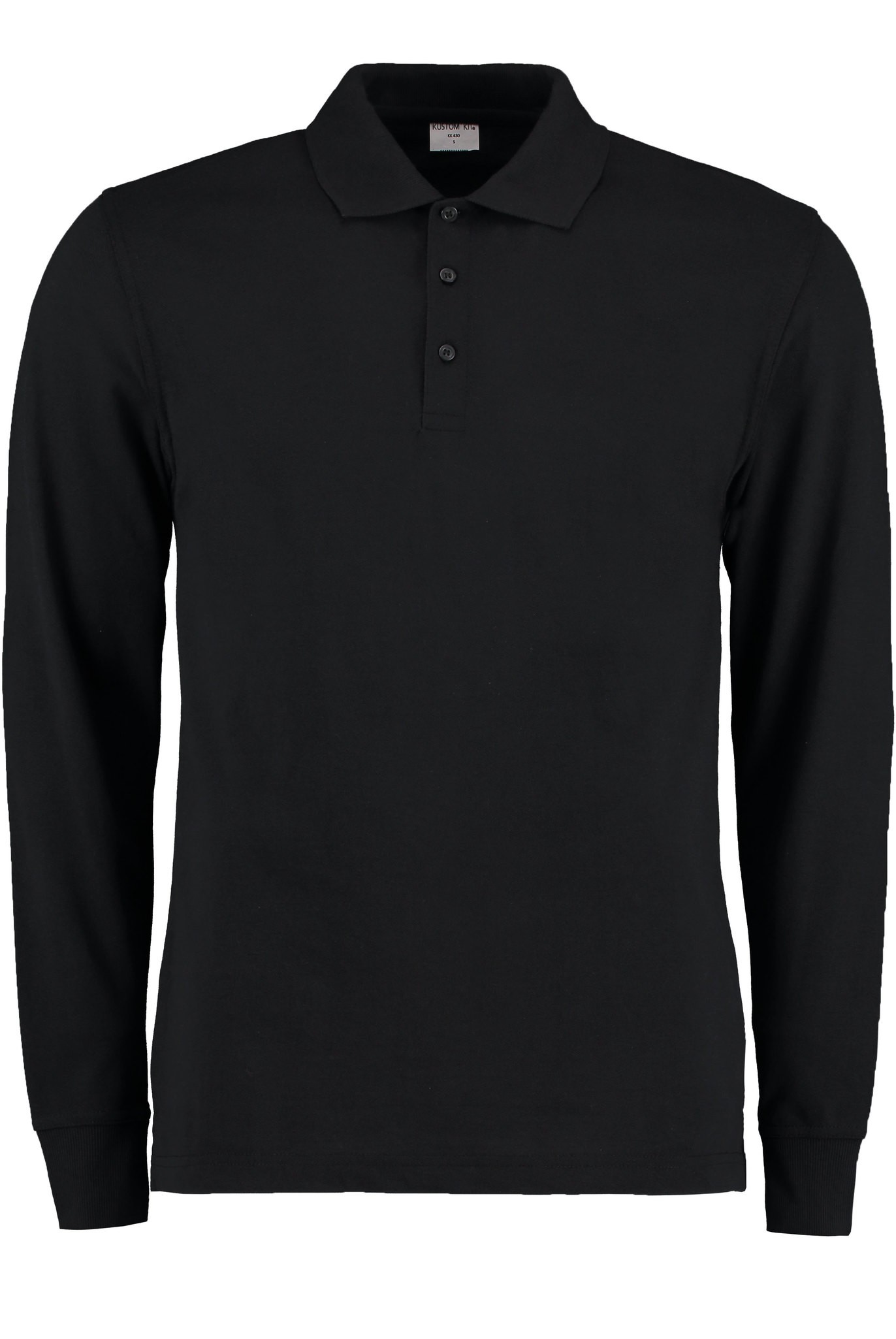 Kustom Kit Classic Fit Long Sleeved Pique Polo Shirt KK430 - Casual Polo Shirt - Picture 7 of 7