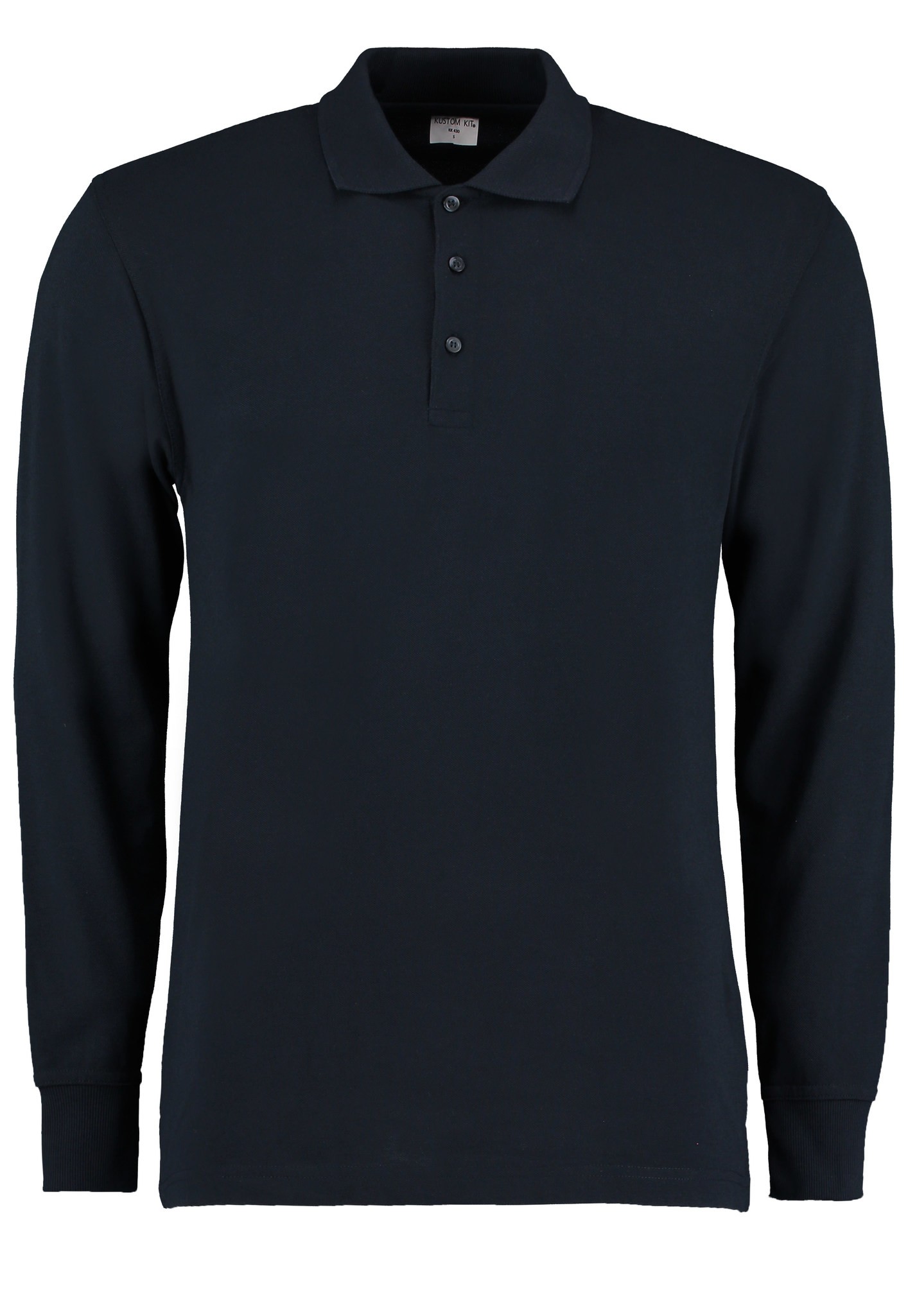 Kustom Kit Classic Fit Long Sleeved Pique Polo Shirt KK430 – Casual Polo Shirt