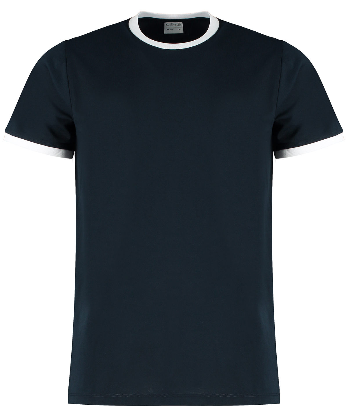 Kustom Kit Fashion Fit Ringer Tee KK508 – Men’s Workwear Short Sleeved Plain T