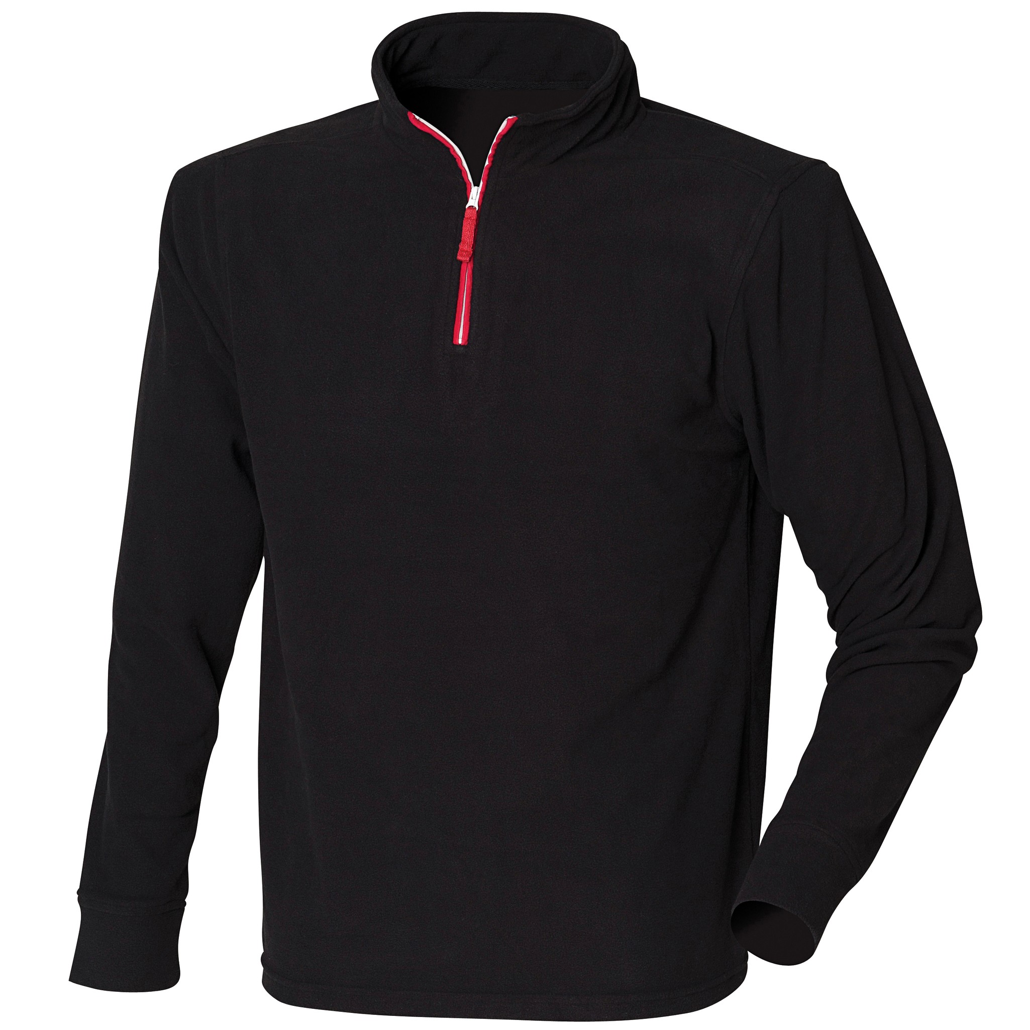 Finden & Hales 1/4 Zip maniche lunghe pile Piped Top LV570 - Anti Pill Felpa - Foto 7 di 8