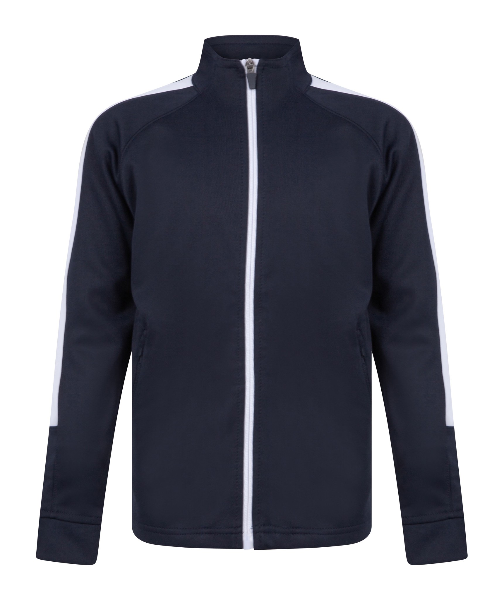 Finden & Hales Kids Knitted Tracksuit Top LV873 - Long Sleeve Activewear Jacket - Picture 12 of 43