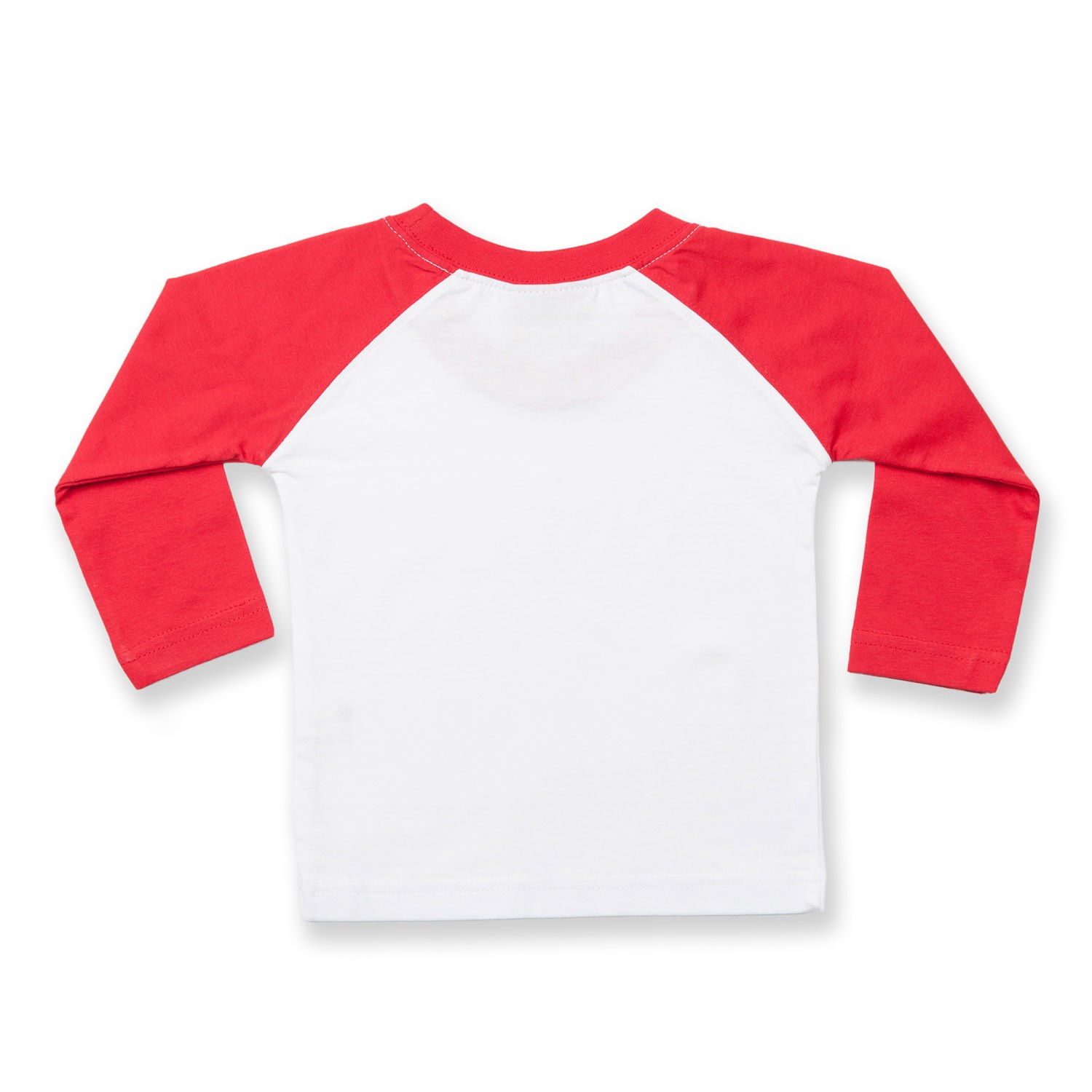 Larkwood Kids Long Sleeve Baseball T-shirt LW025- Toddler's Crew Neck Cotton Tee