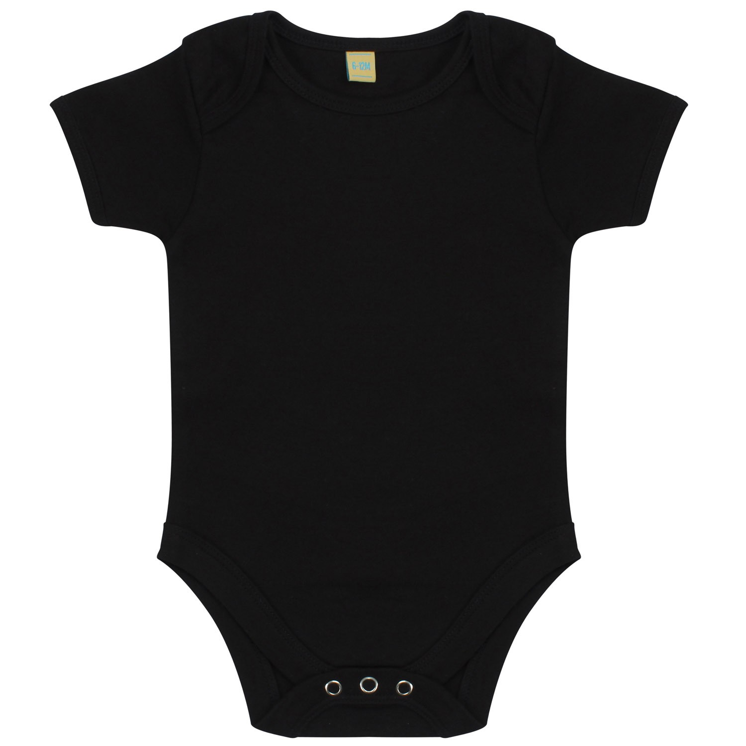 Body completo a maniche corte per bambini Larkwood LW055 - Tuta apribile a popper in cotone più morbido - Foto 7 di 22