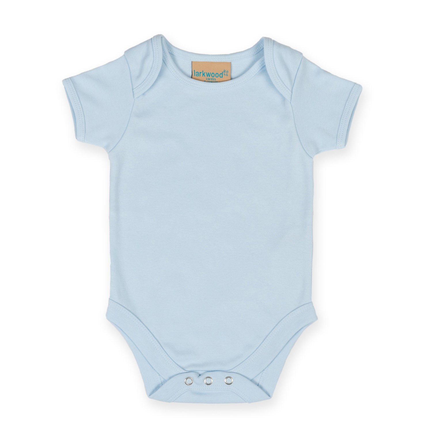 Body completo a maniche corte per bambini Larkwood LW055 - Tuta apribile a popper in cotone più morbido - Foto 15 di 22