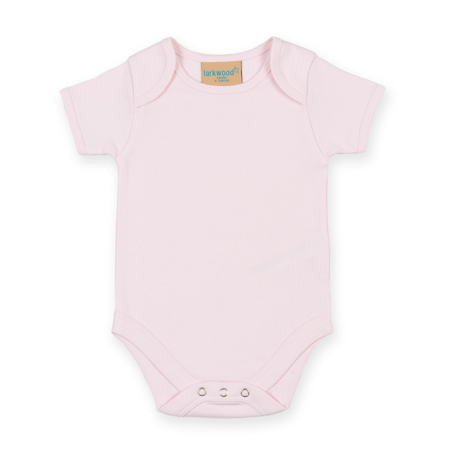 Body completo a maniche corte per bambini Larkwood LW055 - Tuta apribile a popper in cotone più morbido - Foto 17 di 22