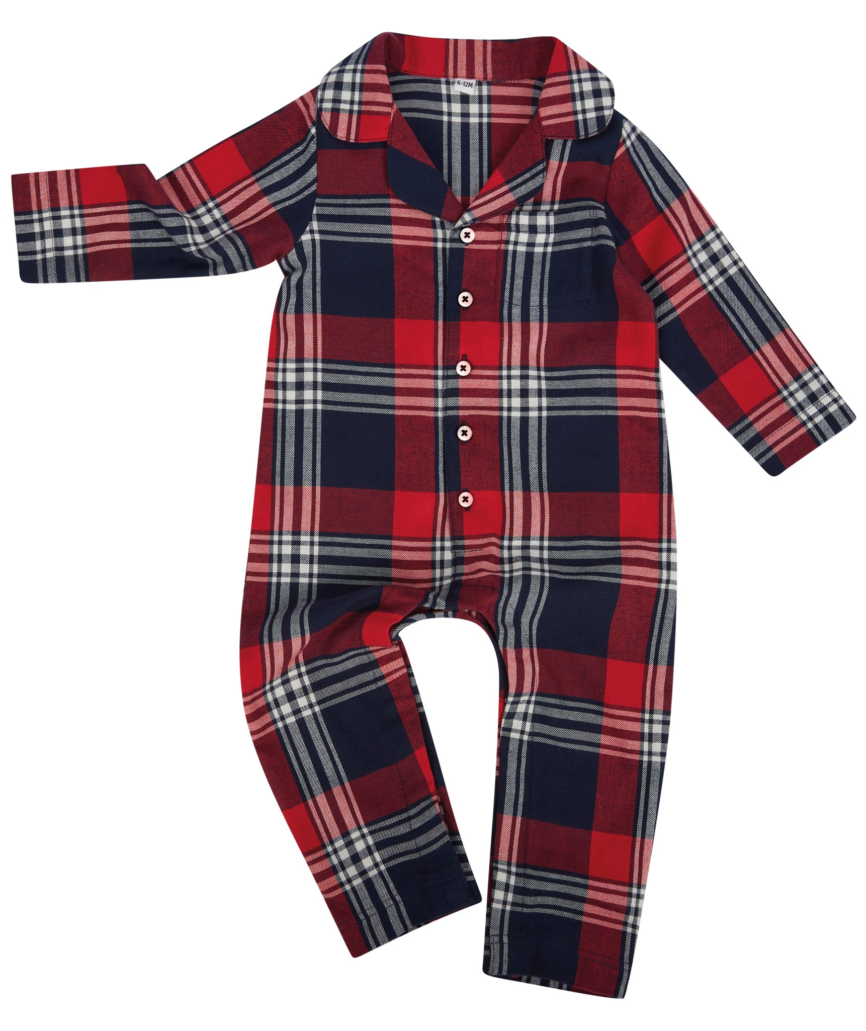 Larkwood Tartan all-in-one LW074 – Tag-free, YKK popper fastening around inseam