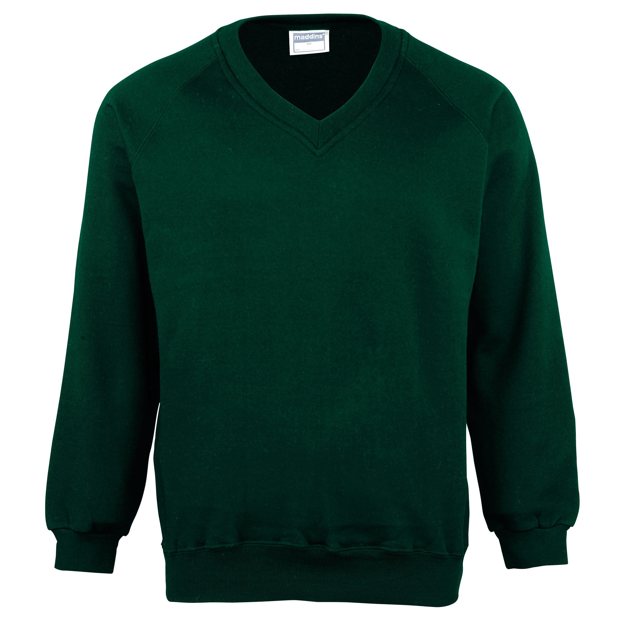 Maddins Kids V-Neck Sweatshirt (MD02B) - School Uniform Children's Jumper - Picture 11 of 15