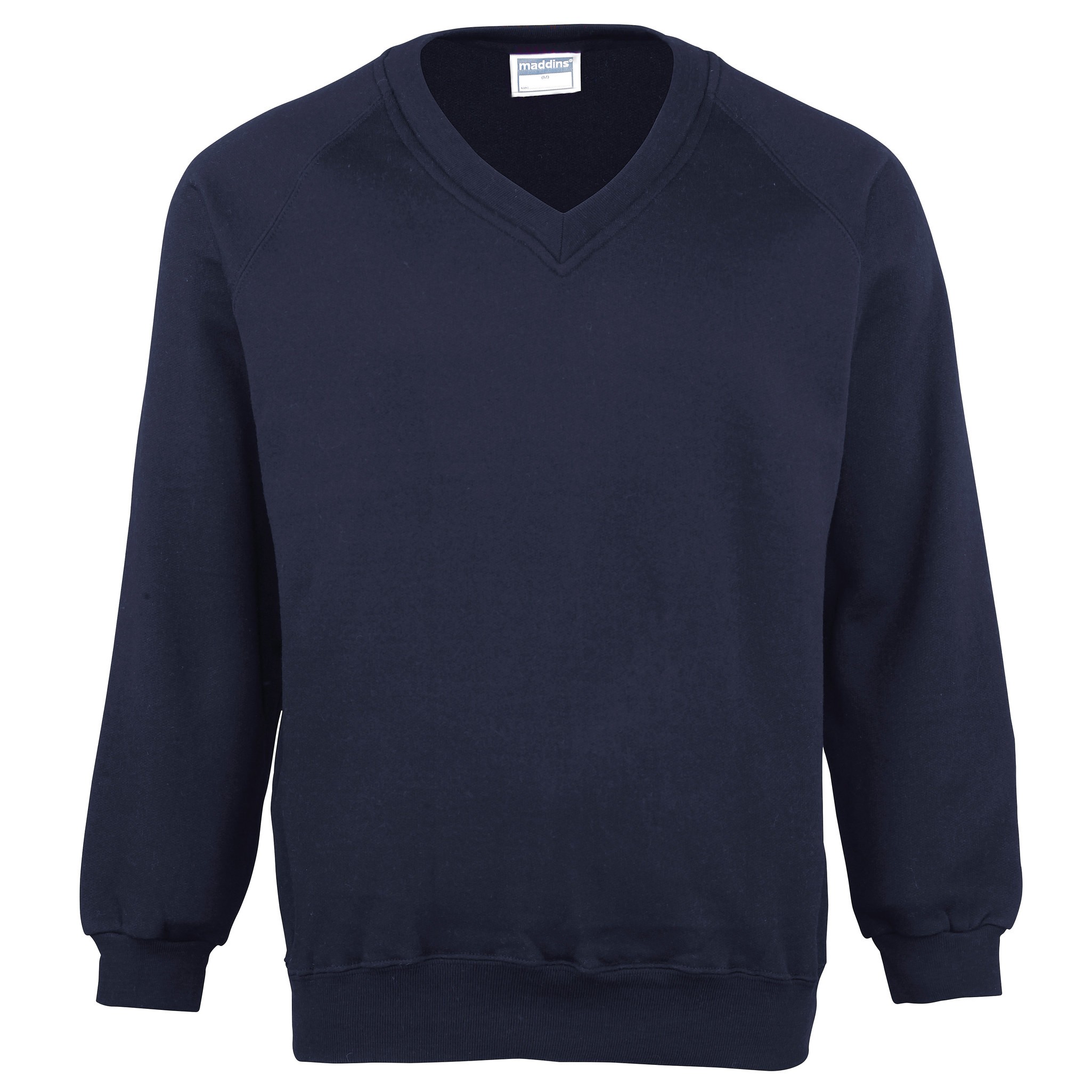 Maddins Kids V-Neck Sweatshirt (MD02B) - School Uniform Children's Jumper - Picture 13 of 15